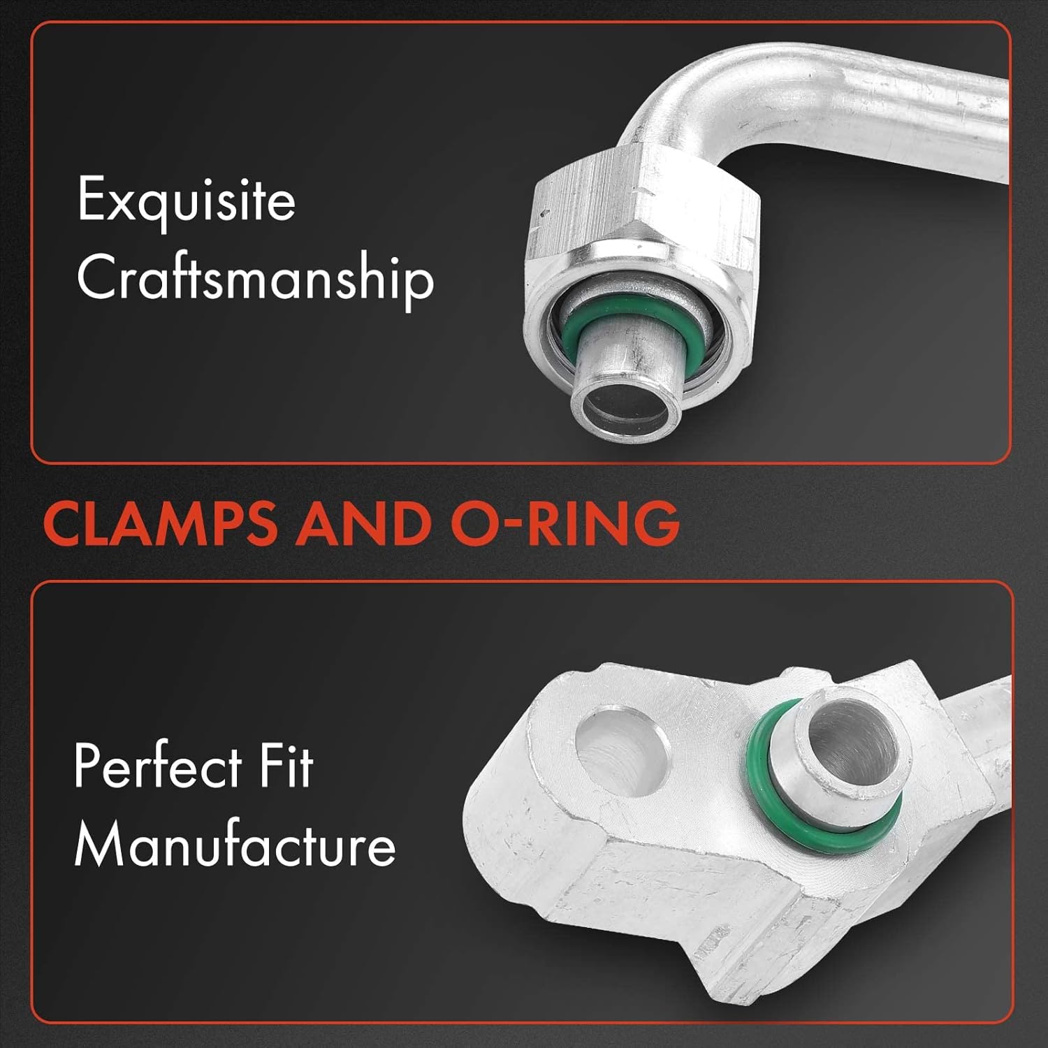 A-Premium A/C Discharge Line Hose Assembly Compatible with Saturn SC1/SC2/SL/SL1/SL2/SW1 1994-1999, SW2 1994-2001, 1.9L, Compressor to Condenser