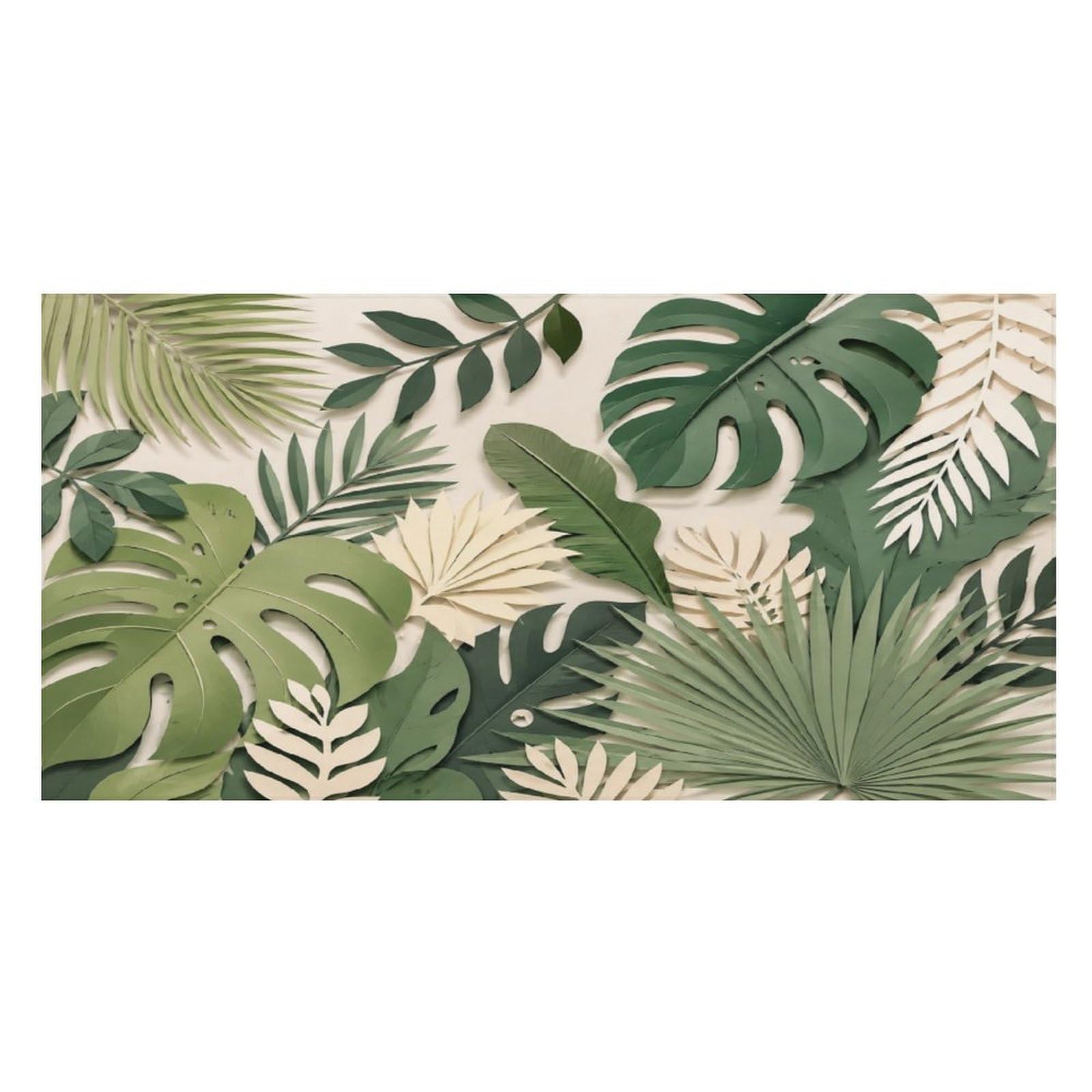 Anceky Tropical Leaf Pattern Green Nature Oversized Beach Towel Quick Dry Sand Free Microfiber Travel Towel Lightweight Multi Purpose Beach Blanket Pool Gym Bath Towel 63x31 in