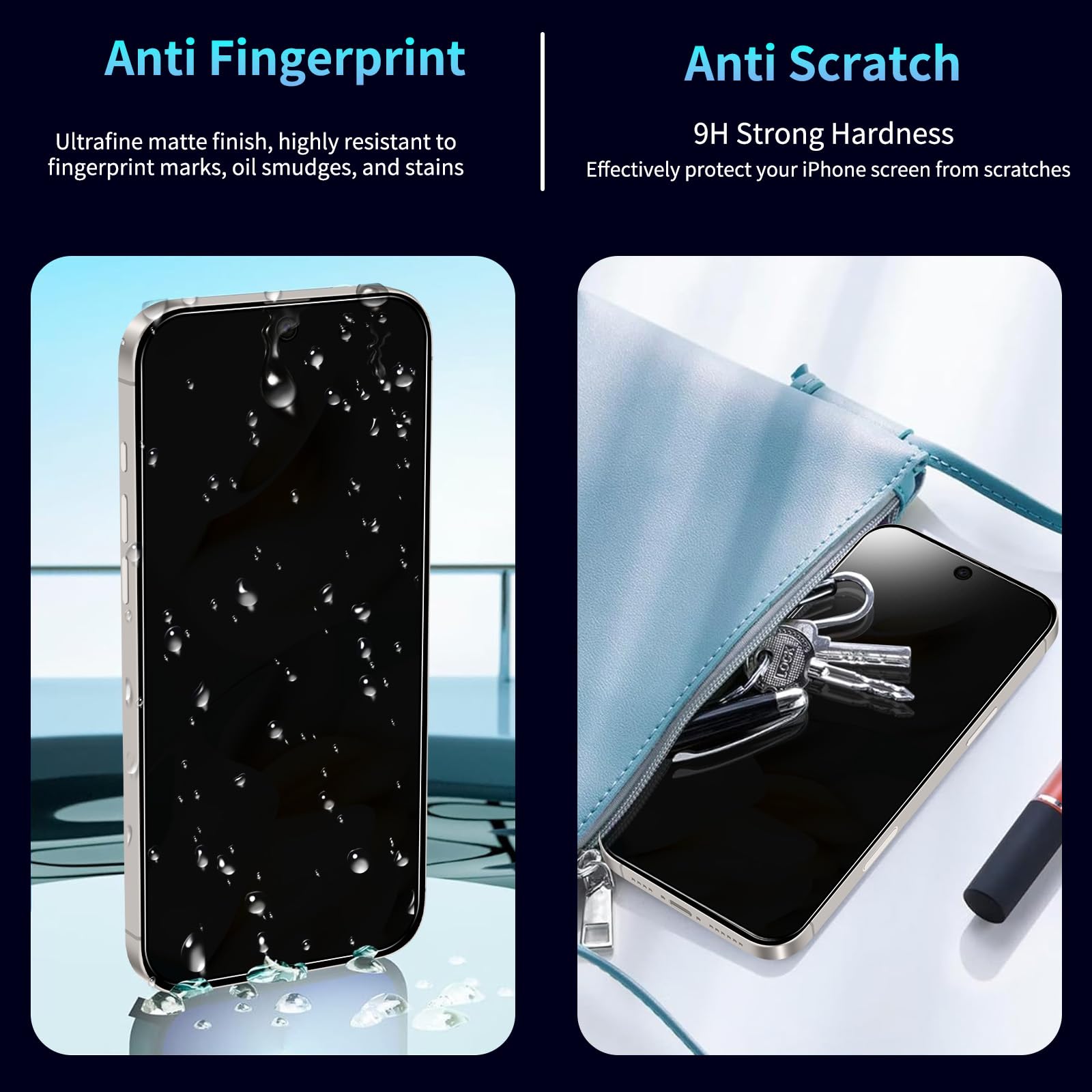 Per OPPO A72 Vita Privata Vetro Temperato Anti Spia Completo Protezione Cover di