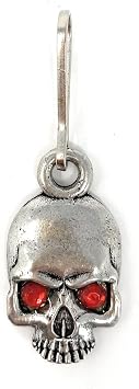 Bravo Bells - Skull Diamond Zipper Pull - Made in The USA