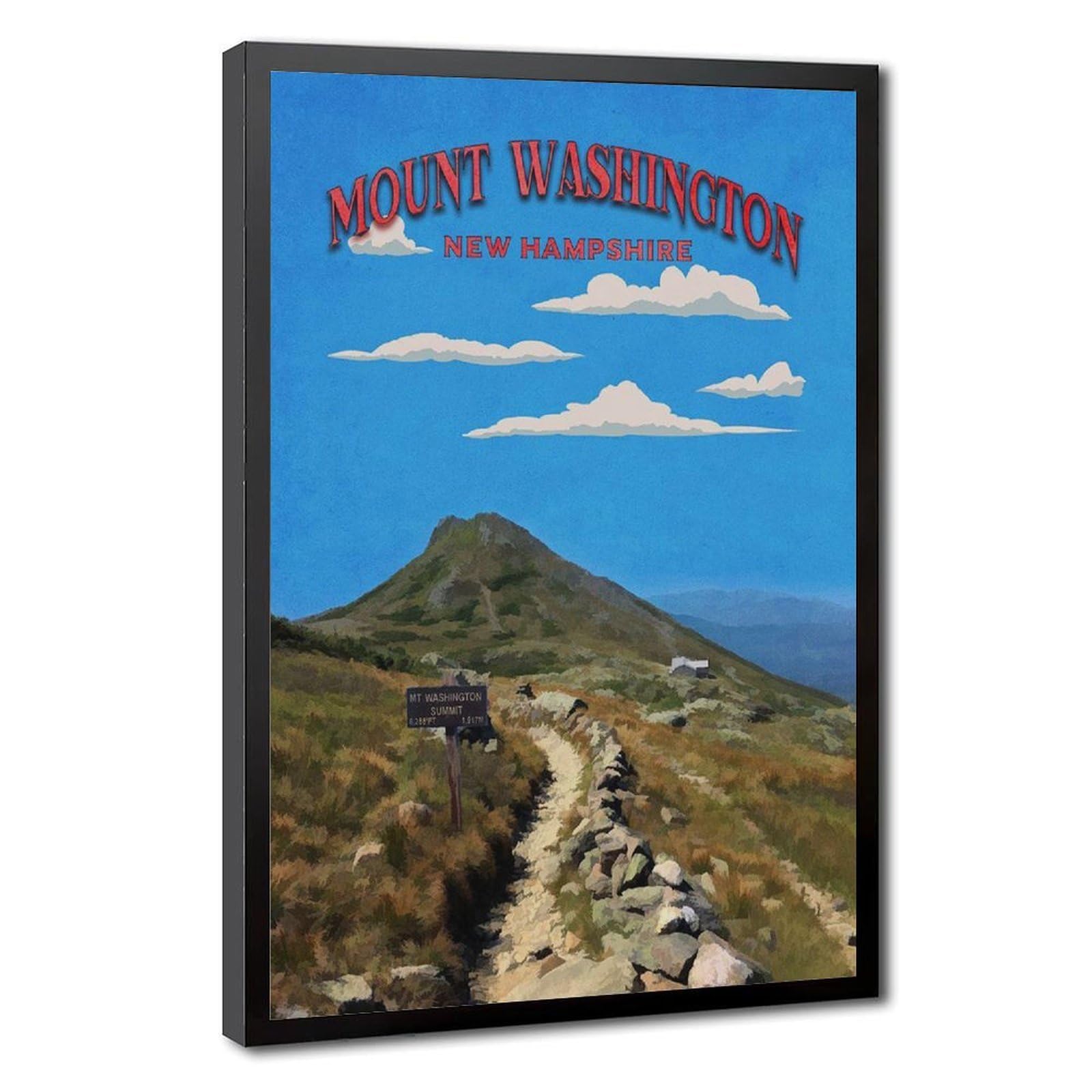 Bareronor Washington Mountain View Canvas Poster Bedroom Decor Landscape Office Room Decor Gift 16" L X 24" W