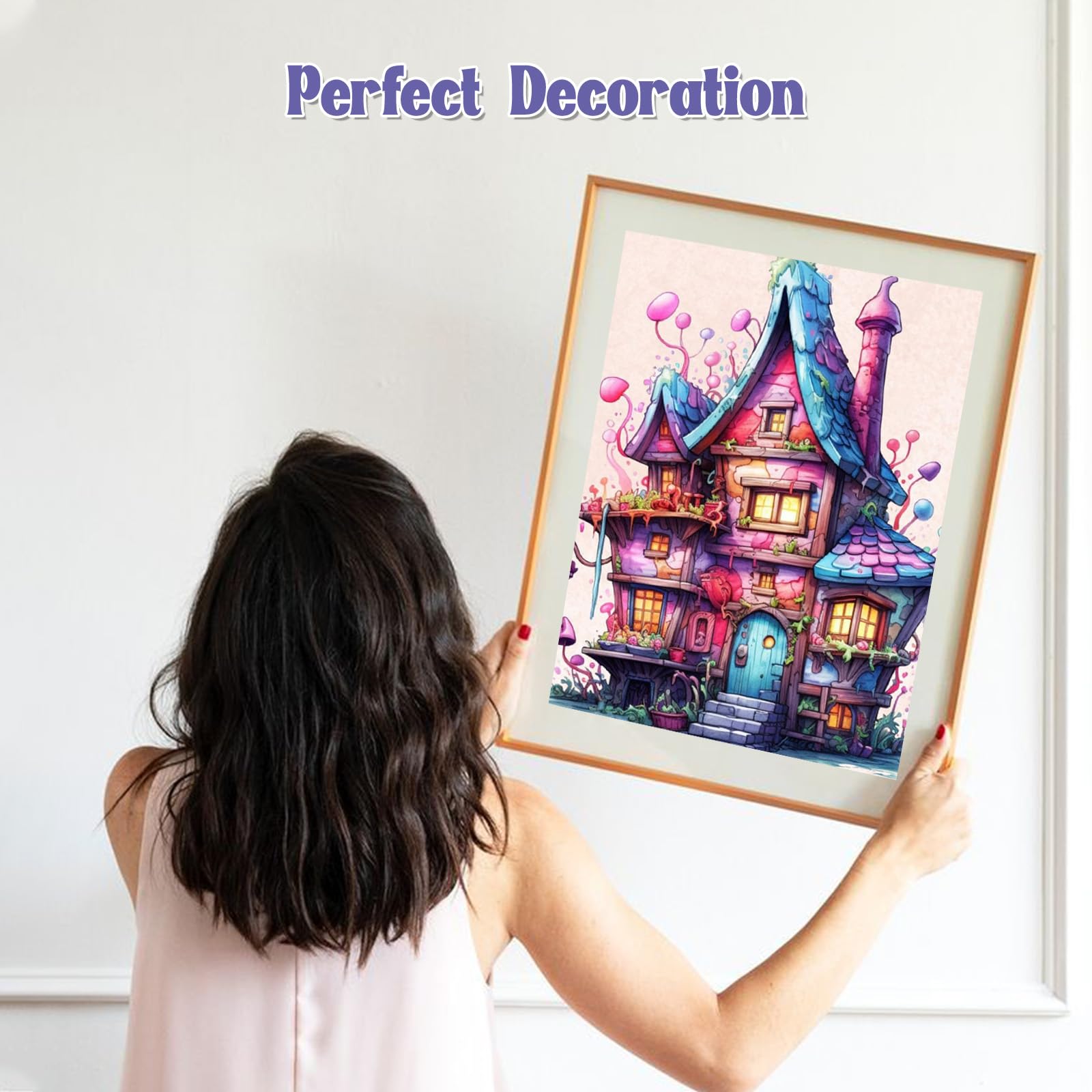NAIMOER Diamond Painting Kit Completo 30x40cm - Notte Stellata Con Uccelli - 5D Diamantini Fai Da Te Per Adulti E Bambini