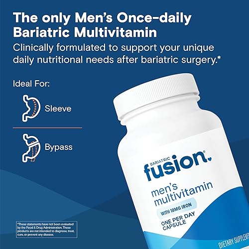 Miniatura 2 de Bariatric Fusion Multivitamínico bariátrico One Per Day con hierro para hombres con vitaminas de apoyo para la próstata y el corazón* Bypass