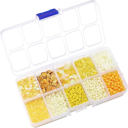 Miniatura 1 de Cuentas surtidas para la fabricación de joyas, cuentas de vidrio para corneta, cuentas de tubo, lentejuelas sueltas, varios tamaños para