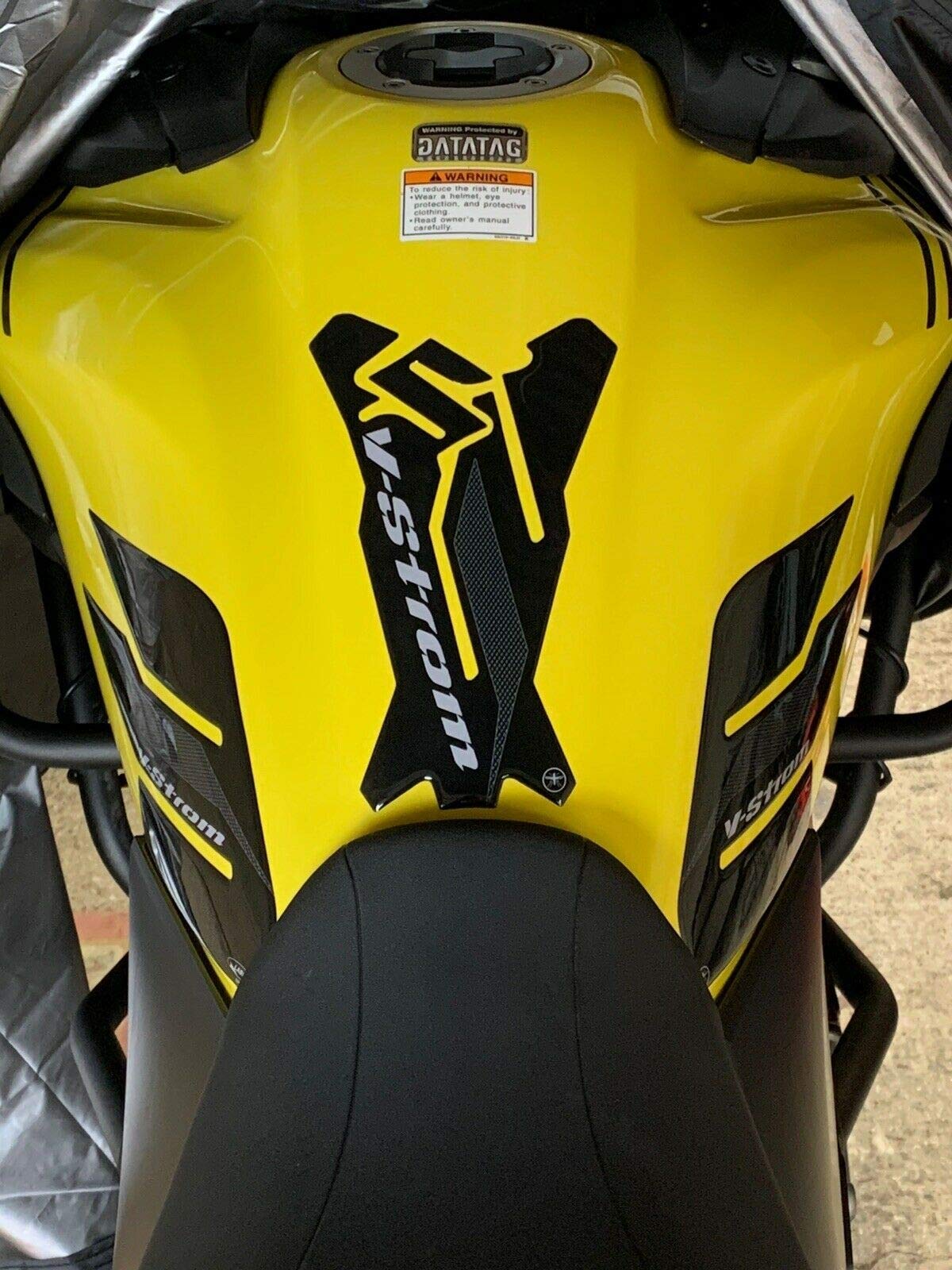 labelbike - Zestaw 3 naklejek 3D Dekoracje Zbiornika Motocykla i Ochrona żywiczna kompatybilne z SUZUKI V-STROM 650 2017-2025