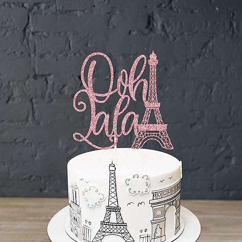 Miniatura 5 de Ooh LaLa - Decoración para tartas con temática de París, decoración de fiesta de París para despedida de soltera, cumpleaños, despedida de soltera,