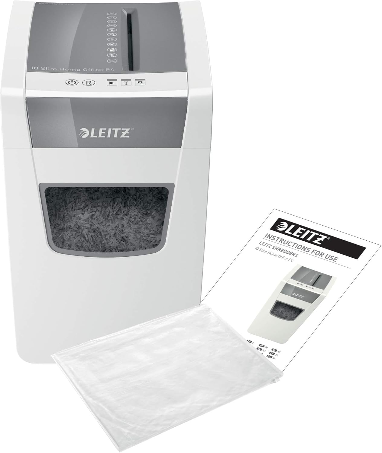 Leitz makulator IQ Slim Home Office P4 4x28mm krydsmakul. Office, 80010000 (P4 4x28mm krydsmakul. Office P4 4x28mm krydsmakul.)