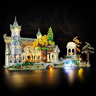 Light Kit for Lego-10316 The Lord of The Rings: Rivendell - Compatible with Lego Middle-Earth Building Blocks Model, Ideal for Adults,Lego Set Not Included