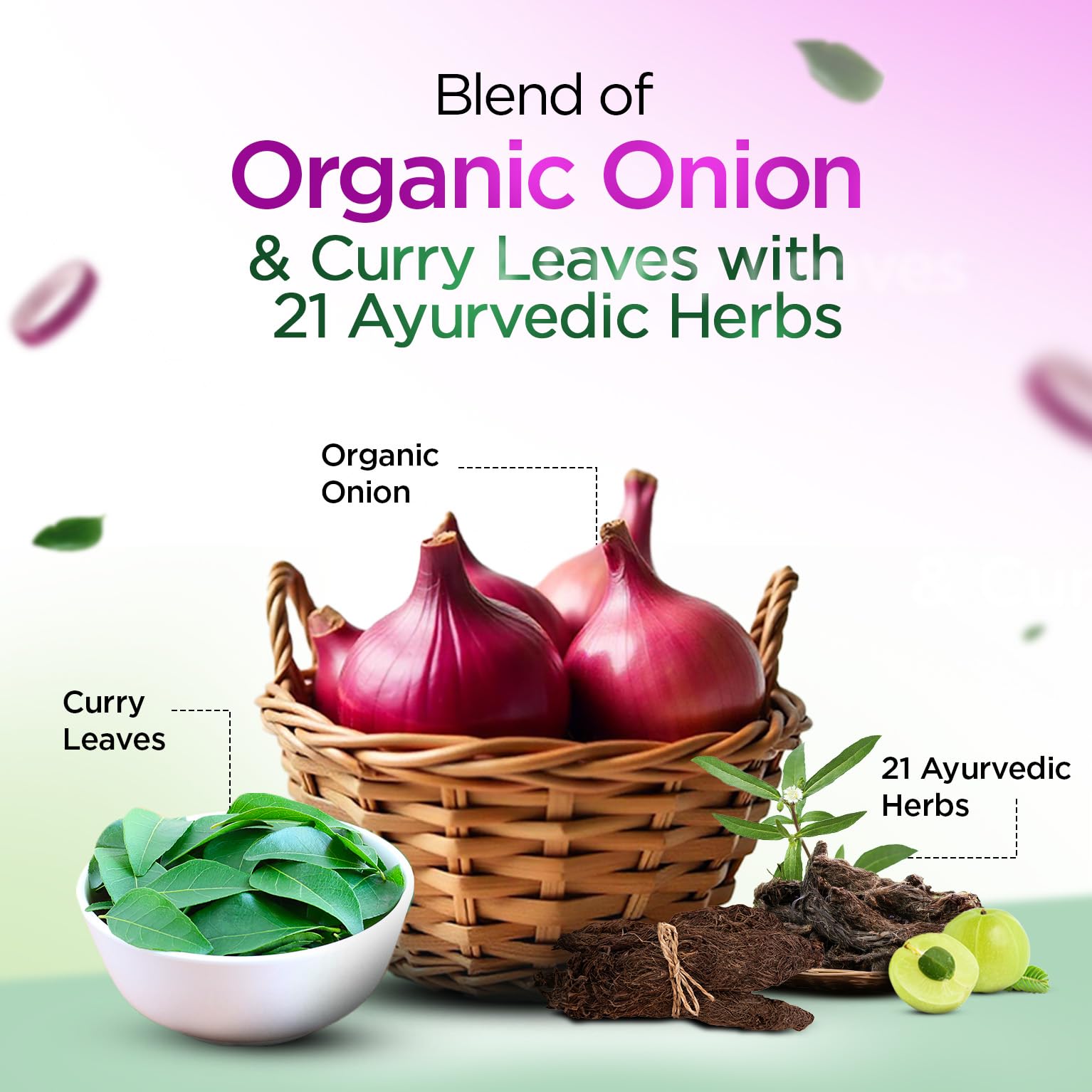 Kesh King Ayurvedic Onion Shampoo with 21 Herbs, Reduces Hairfall & Boost Hair Growth, 300ml