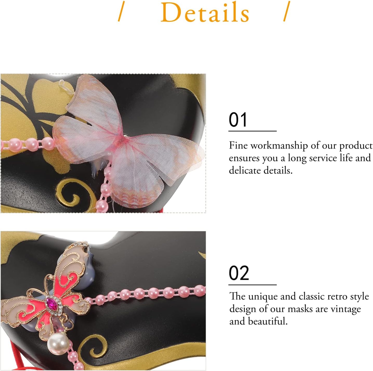 VALICLUD Japanese Fox Kabuki Kitsune Half Face Animal Fox Cosplay Cat Masks for Halloween Masquerade Ball Party