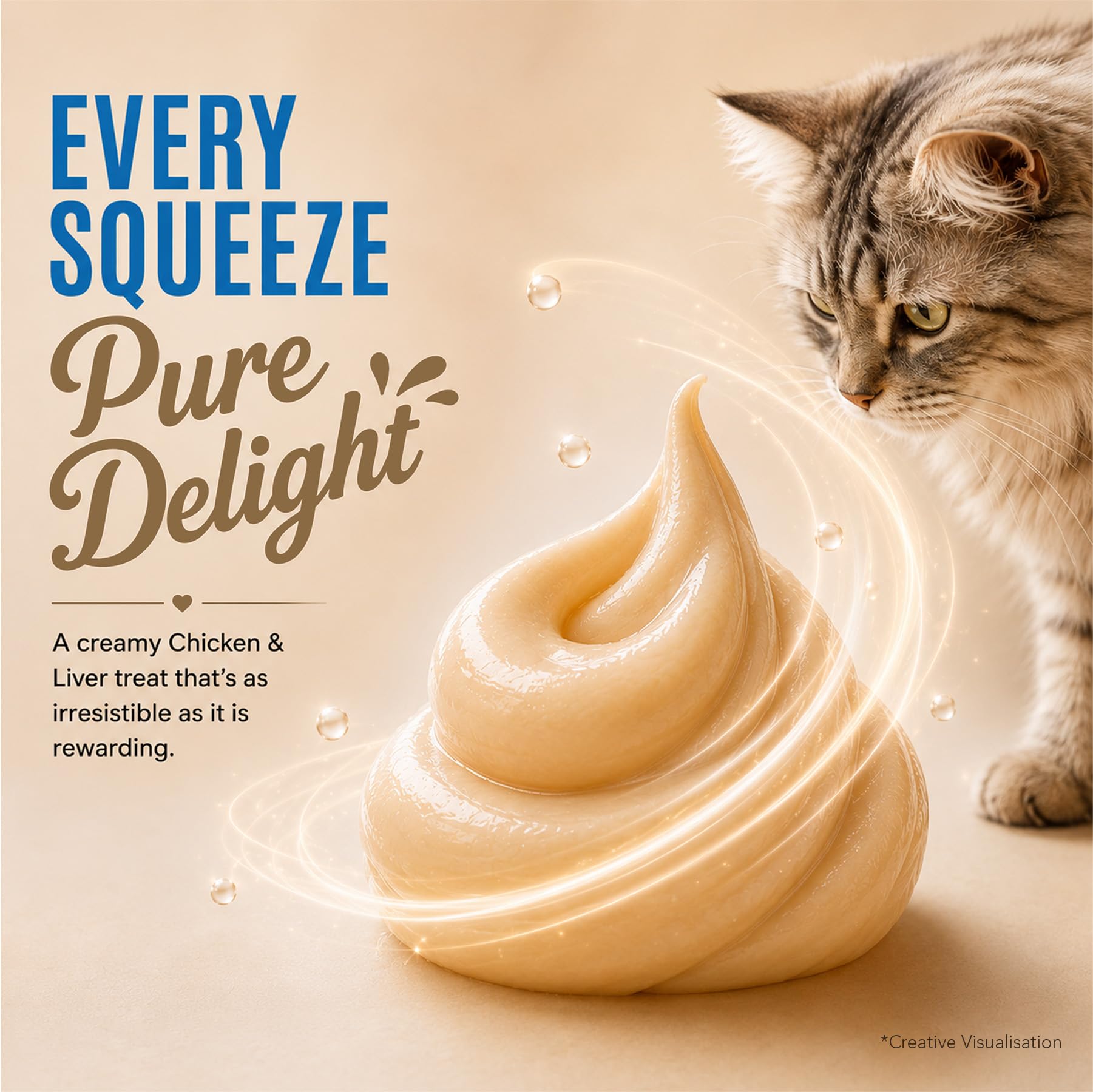 Grain Zero Creamy Lickable Cat Treats Chicken and Liver, 360 Gm - 20 Sachet + 4 Free | Rich in Protein, Promotes Hydration, No Artificial Preservatives | for Training and Bonding | for Kitten & Adult 1