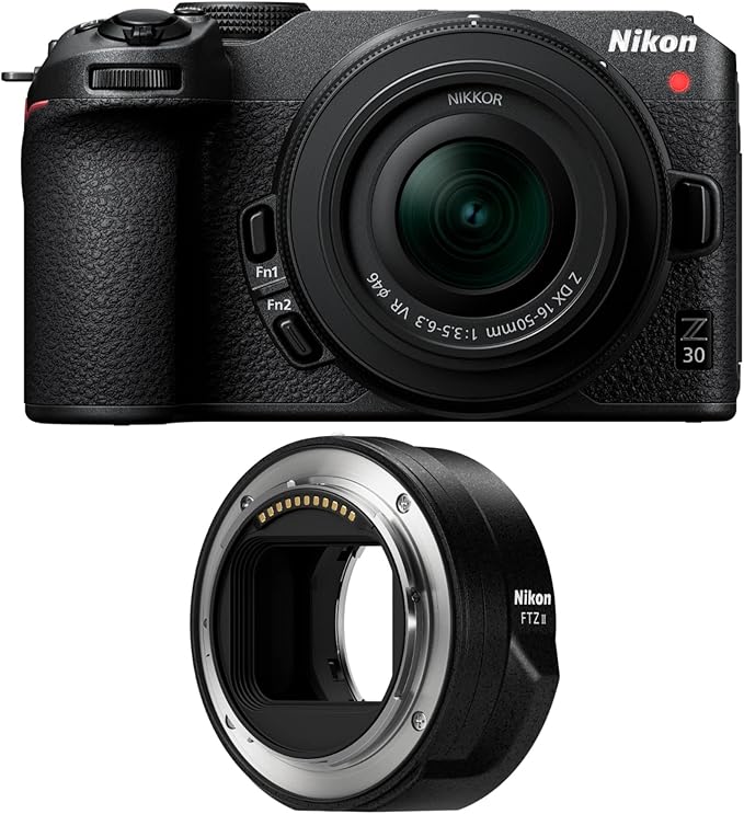 Nikon Z30 Mirrorless Camera Bundle with 1650 Lens & Nikon