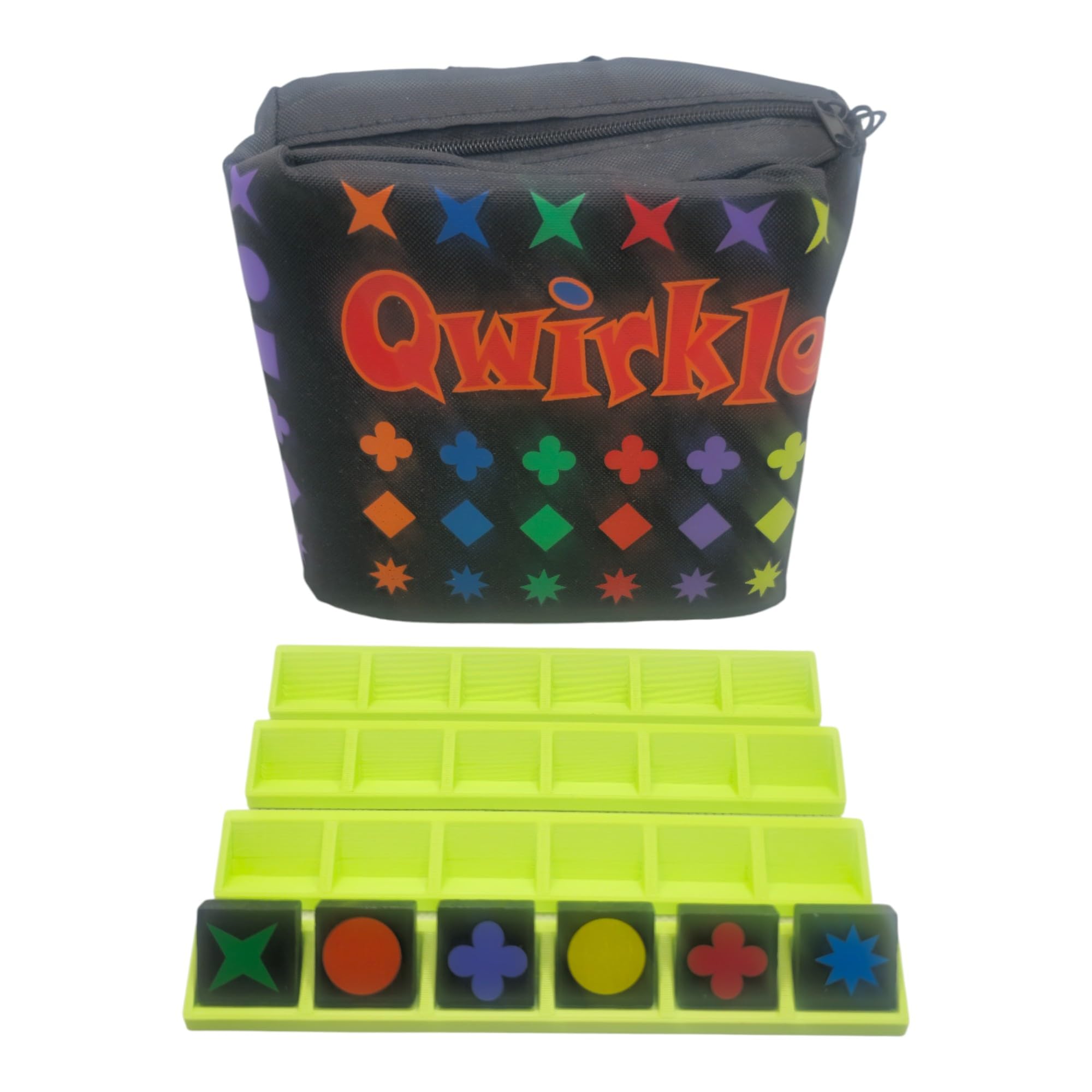 Générique 4 x Travel Qwirkle Chip Holders (Apple Green)
