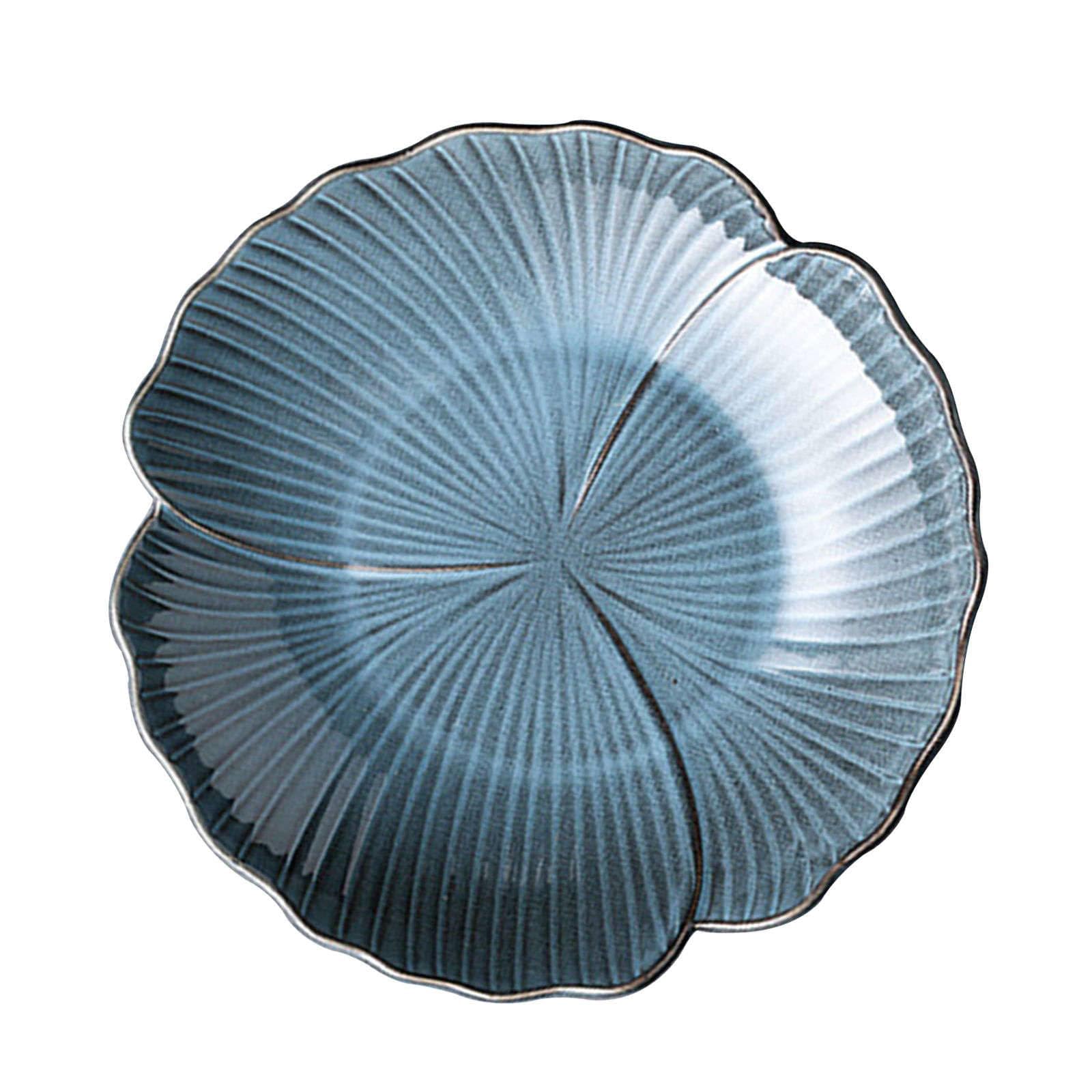 Ensaladera Grande de cerámica, apilable, de 950 g, para Pasta, Colorida, para Servir Ensalada, Azul, 25 cm