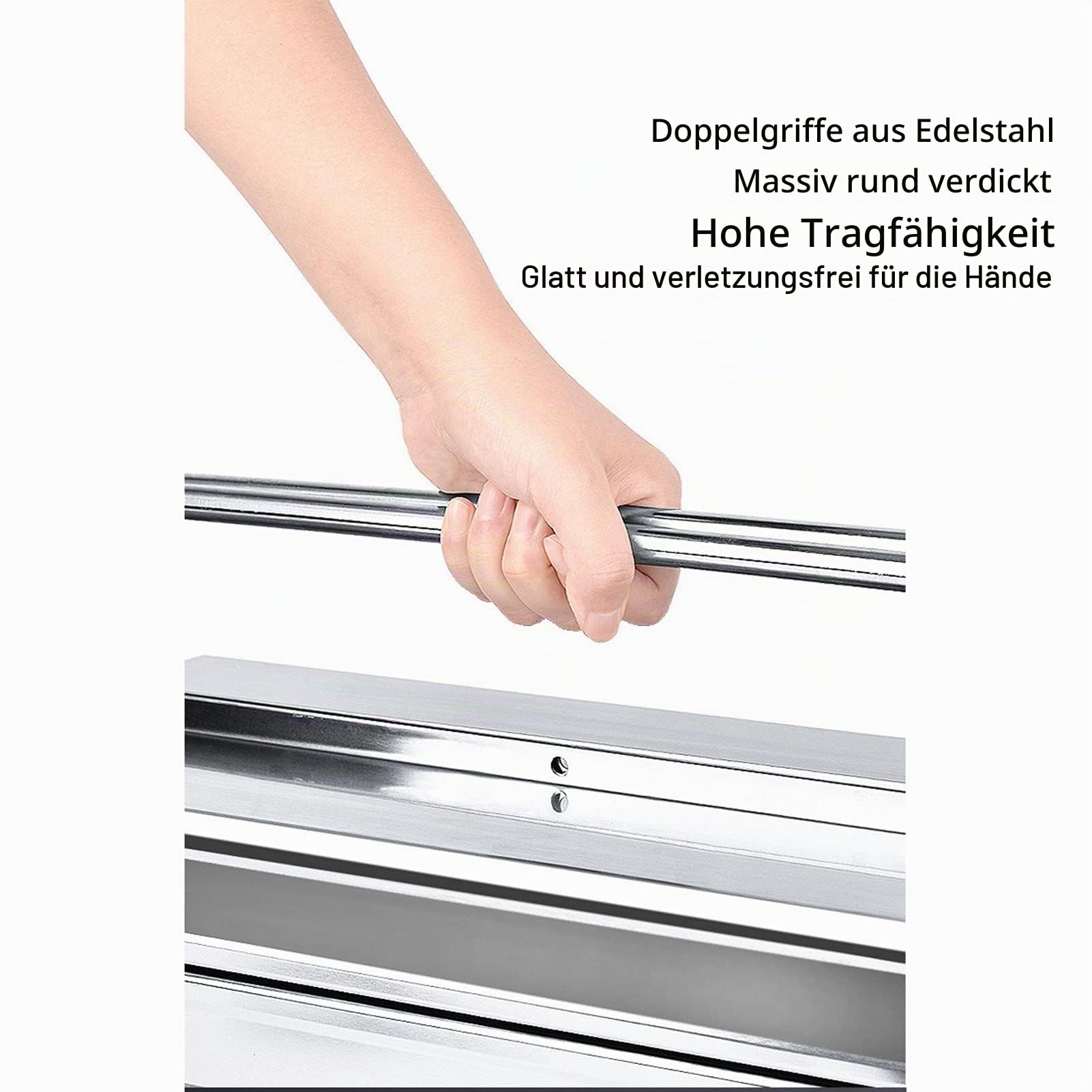 Edelstahl Werkzeugkasten mit 5 Ablagen zusammenklappbare Aufbewahrungsbox für verschiedene Werkzeuge 460