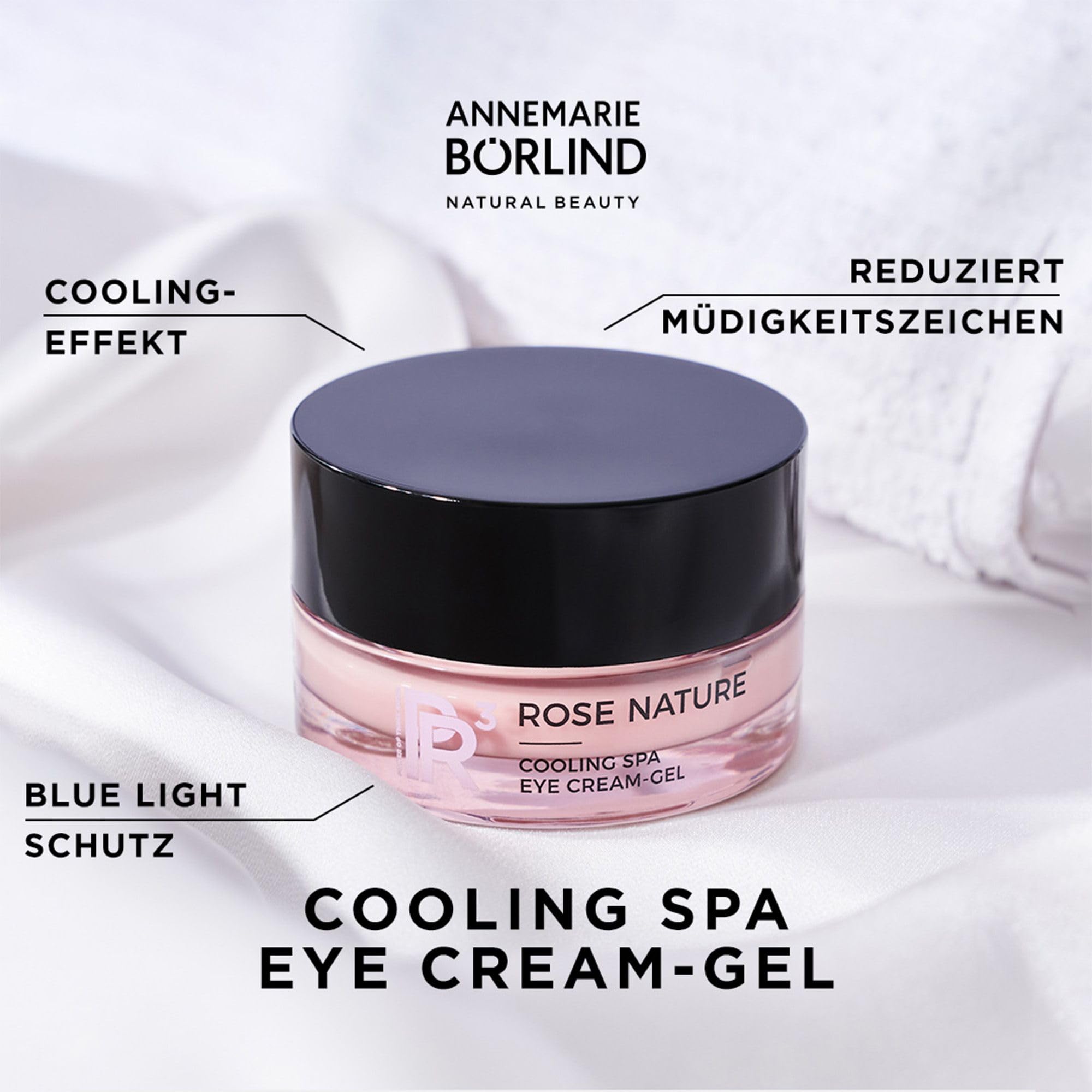 ANNEMARIE BÖRLIND ROSE NATURE SYSTEM DIGITAL DE-STRESS Spa Eye Cream-Gel (15 ml) - Polstert Müdigkeitsfältchen auf, PR3-Rosenkomplex Verringert die Auswirkungen von Blue Light, Vegan