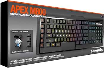公式写真Ｃ Amazon.co.jp: SteelSeries Apex M800 Mechanical Gaming Keyboard JP