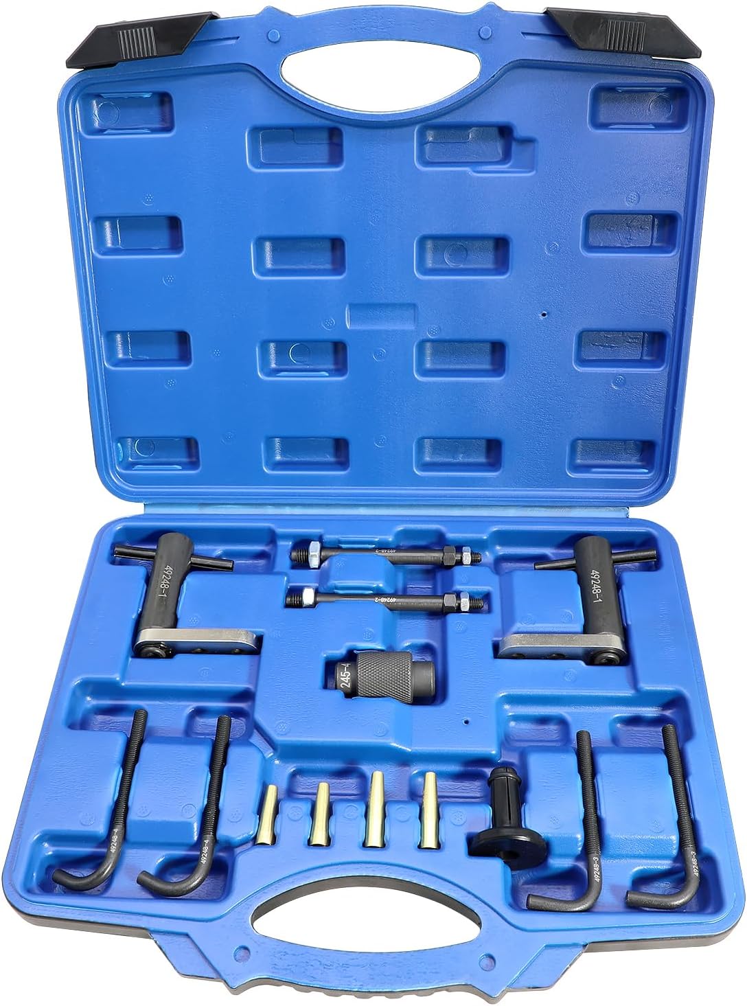 Fuel Injector Rail Assembly Remover Tool GM245 Fuel Injector Seals Install Replace Tools Set Compatible with Cadillac Saturn Pontiac Chevrolet Subaru 6706 EN-49248 EN-49245 EN-51105 18683AA000