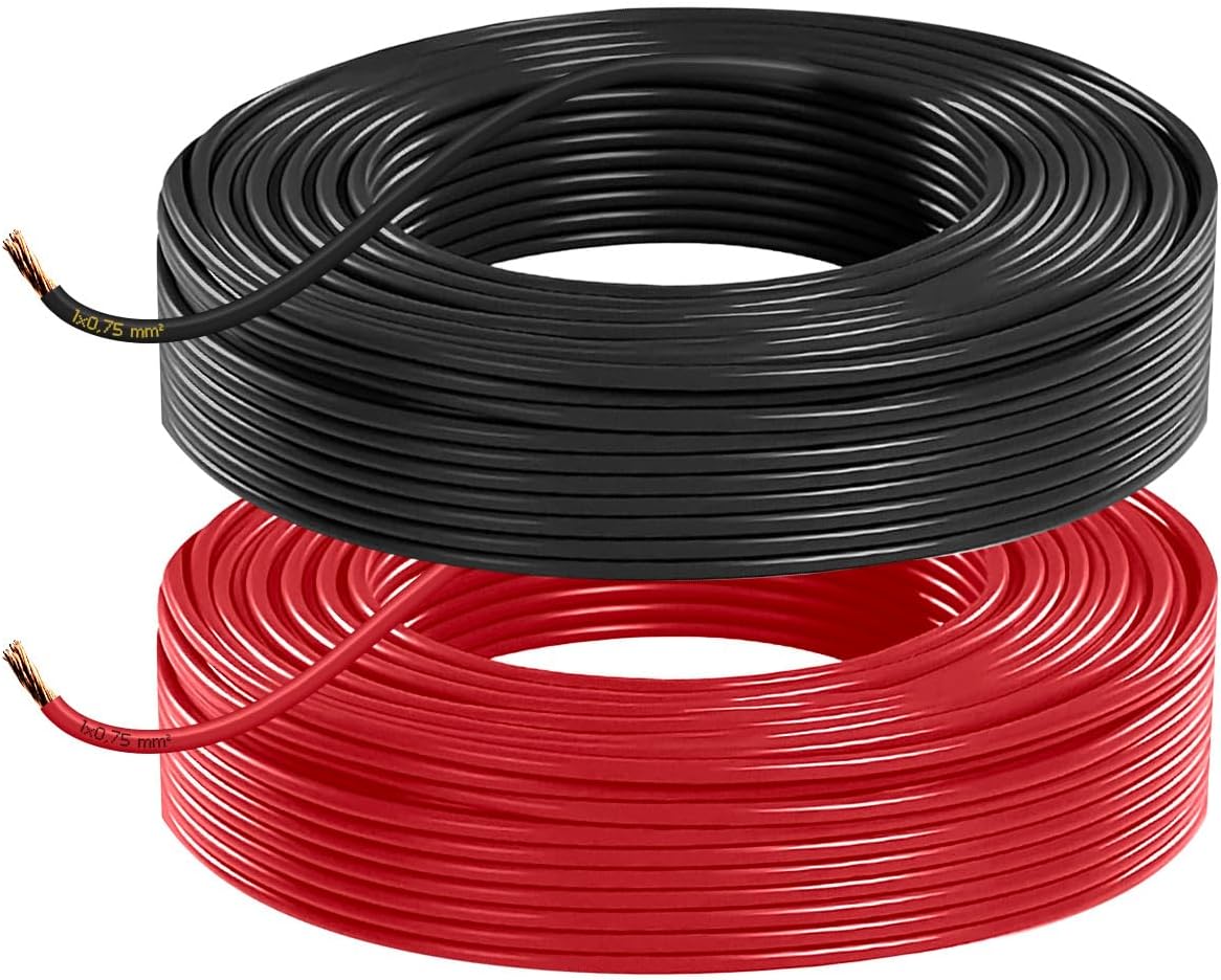 AUPROTEC voertuigkabel 0,75 mm2 FLRY-B als ring 5 m of 10 m 9 kleuren