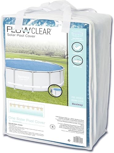 Miniatura 2 de Bestway Flowclear - Cubierta solar para piscina de 16 pies | Se adapta a piscinas redondas sobre el suelo