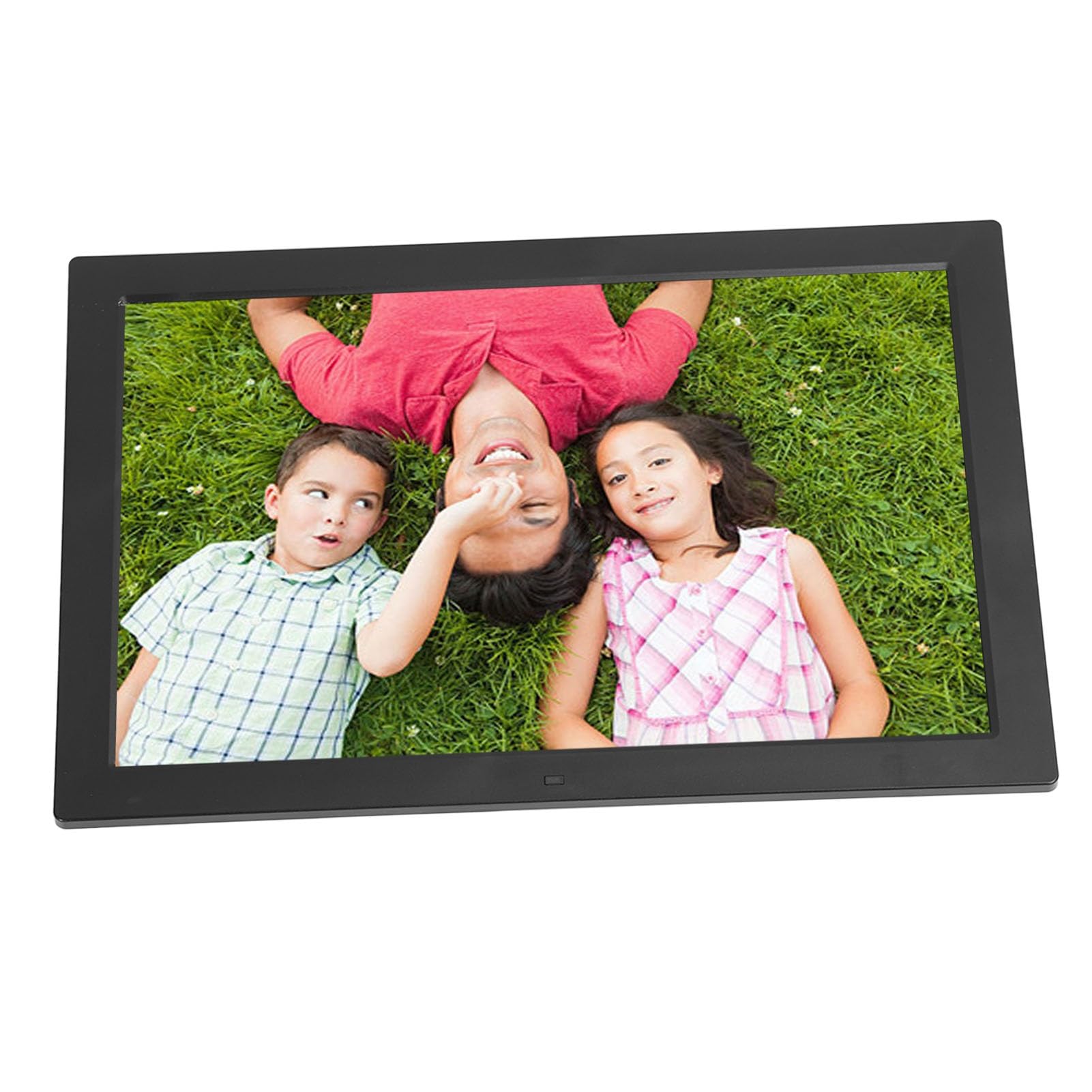 Cadre Photo Numérique HD 17 Pouces, Double Wi-FI 32 Go, Partage D'applications/e-mails, Capteur de Mouvement, Montage Mural, Stockageillimité (Prise UE)