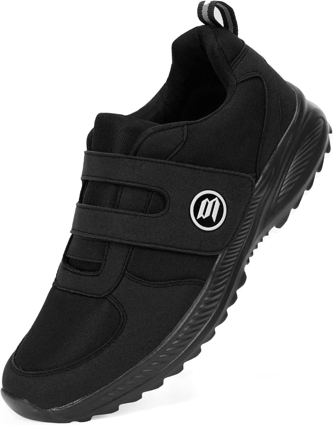 BibHoly Diabetic Shoes for Women Men Extra Wide Fit Trainers Easy Close Orthopedic Shoes for Swollen Feet Plantar Fasciitis Lightweight Walking Sneakers with Adjustable Strap