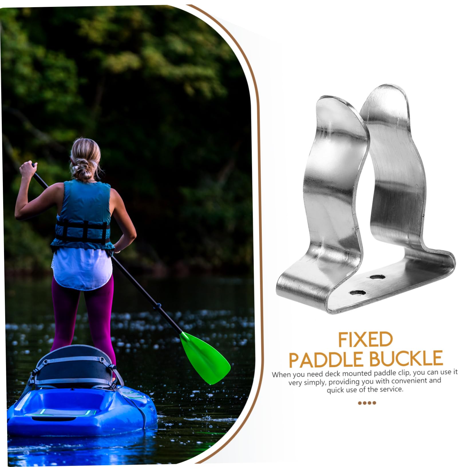 HEMOTON Kajak Paddelhalter Deckmontierte Paddelklammern Für Boote Langlebig Und Einfach Zu Bedienen Zubehör Für Outdoor Aktivitäten