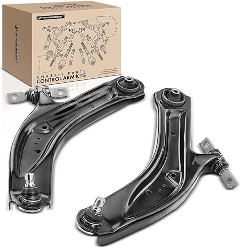 A-Premium 2 brazos de control delanteros inferiores, con rótula y buje, compatibles con Nissan Rogue 2014-2019, Rogue Sport 2017-2019, Qashqai