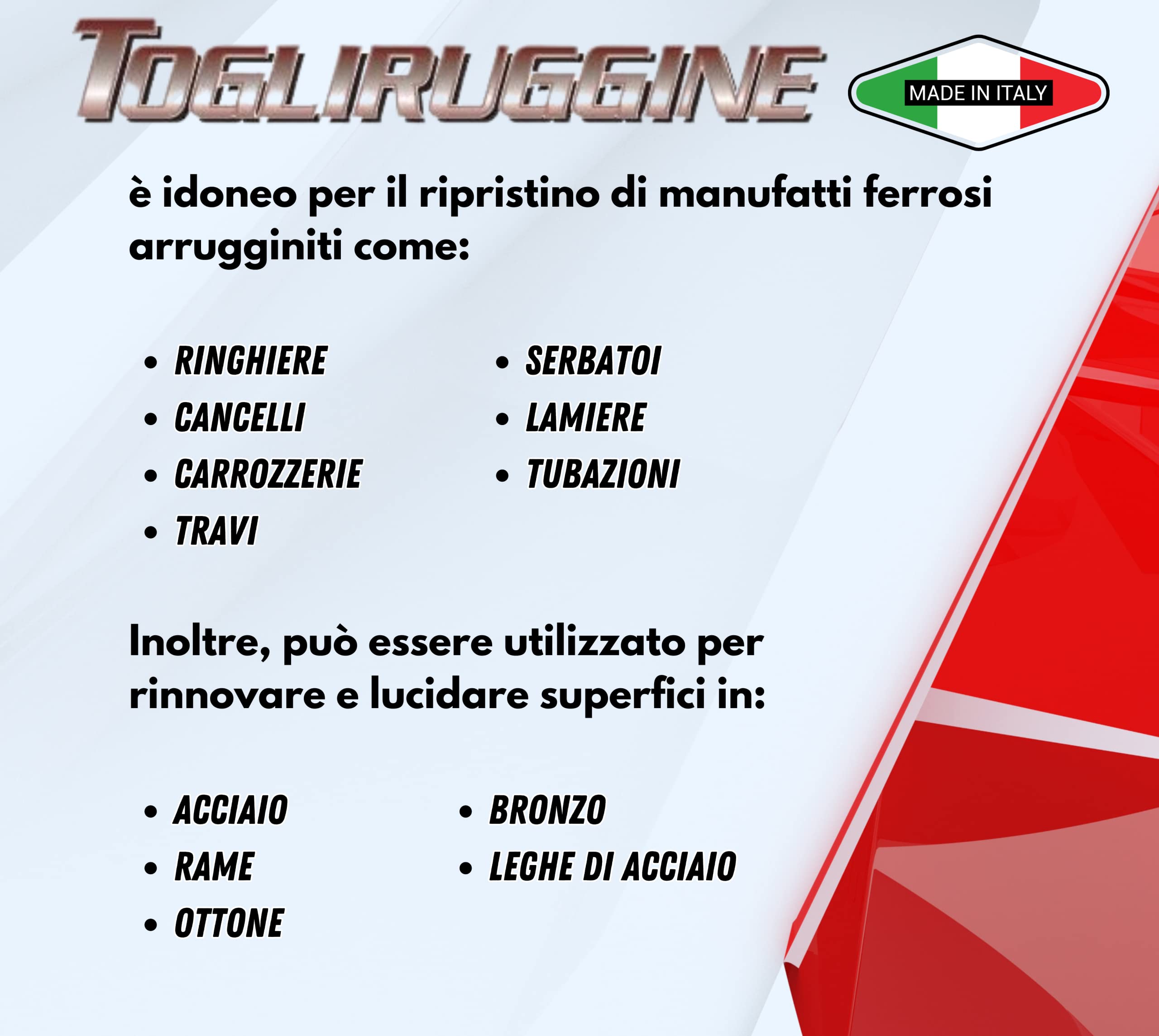 2 Togli Ruggine 4 Litri Potente Antiruggine Convertitore Ruggine con Acido Fosforico Rimuovi Elimina Sciogli Ruggine dal Metallo Antiruggine Convertiruggine per Ferro Rust Remover Auto Moto