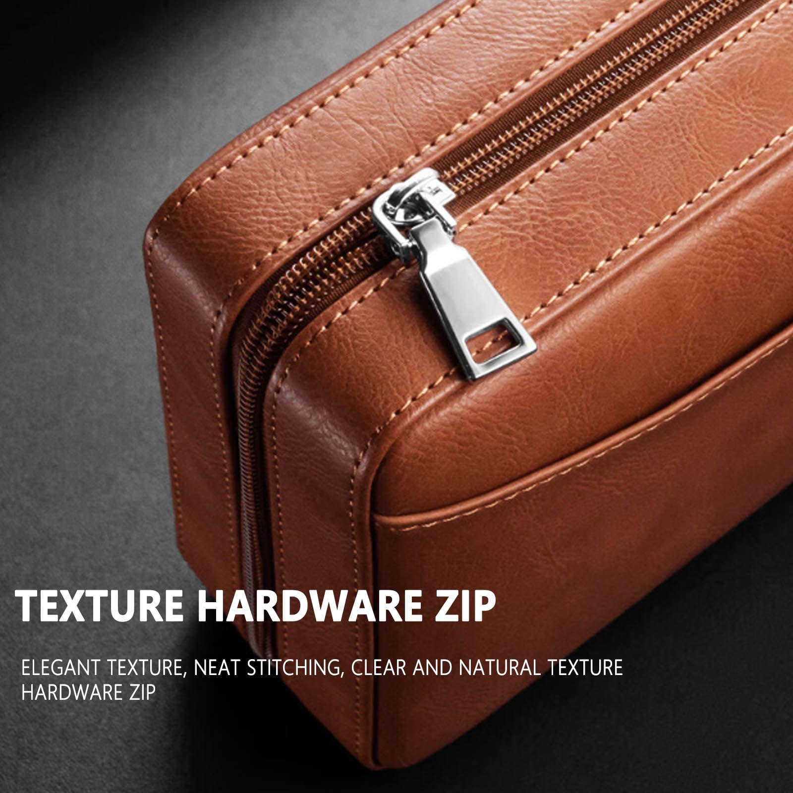 Humidor per Sigari, Portasigari Portatile con Umidificatore per 6 Sigari Humidor da Viaggio Portatile Portasigari in Pelle B