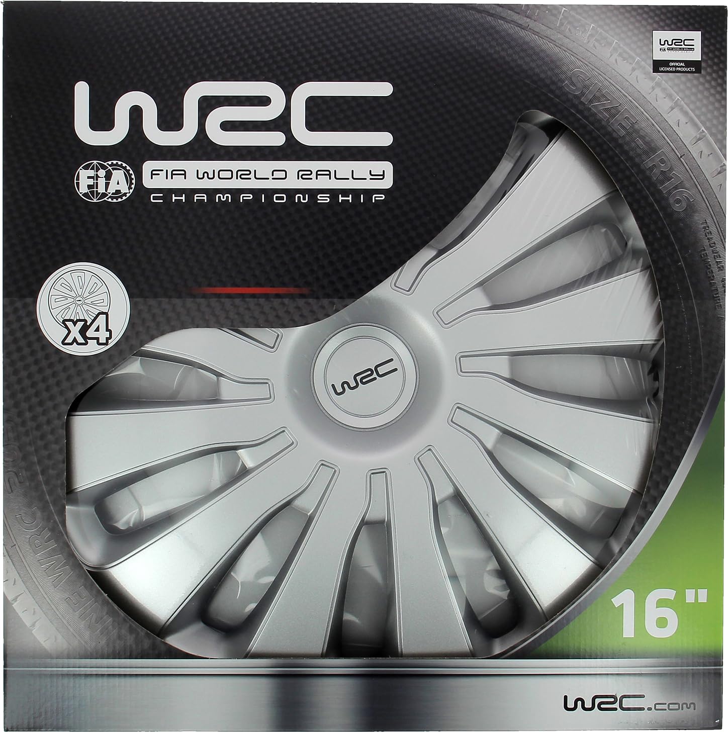 Wrc Wieldoppen Sepang 16 Inch - Zilver - 4 Stuks
