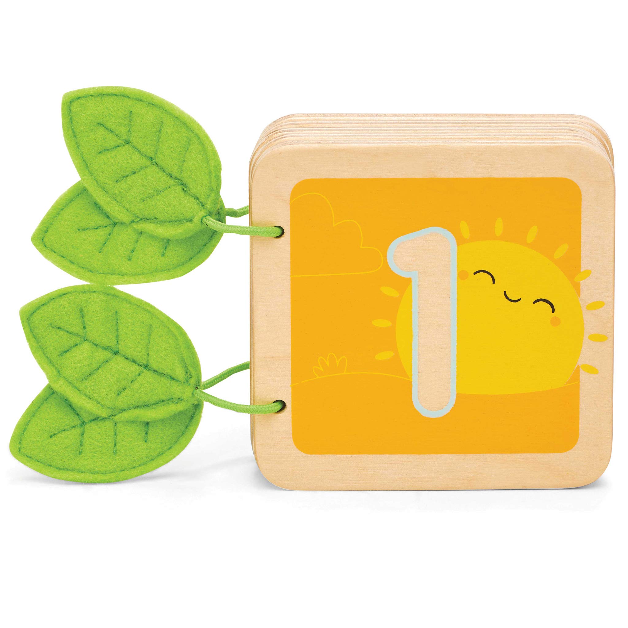 Le Toy Van - Petilou - Libro Educativo de Madera multisensorial Colorido para Contar números para niños pequeños y bebés | Adecuado para niños o niñas de 1 año +