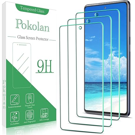 [3-Pack] Premium HD Glass Screen Protector with Fingerprint Scanner Compatibility for Galaxy S20 FE 5G