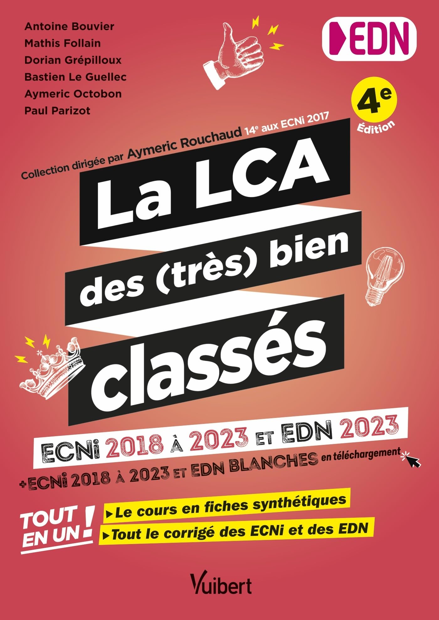 La LCA des (très) bien classés pour les EDN: Tout en un : le cours en fiches synthétiques et to