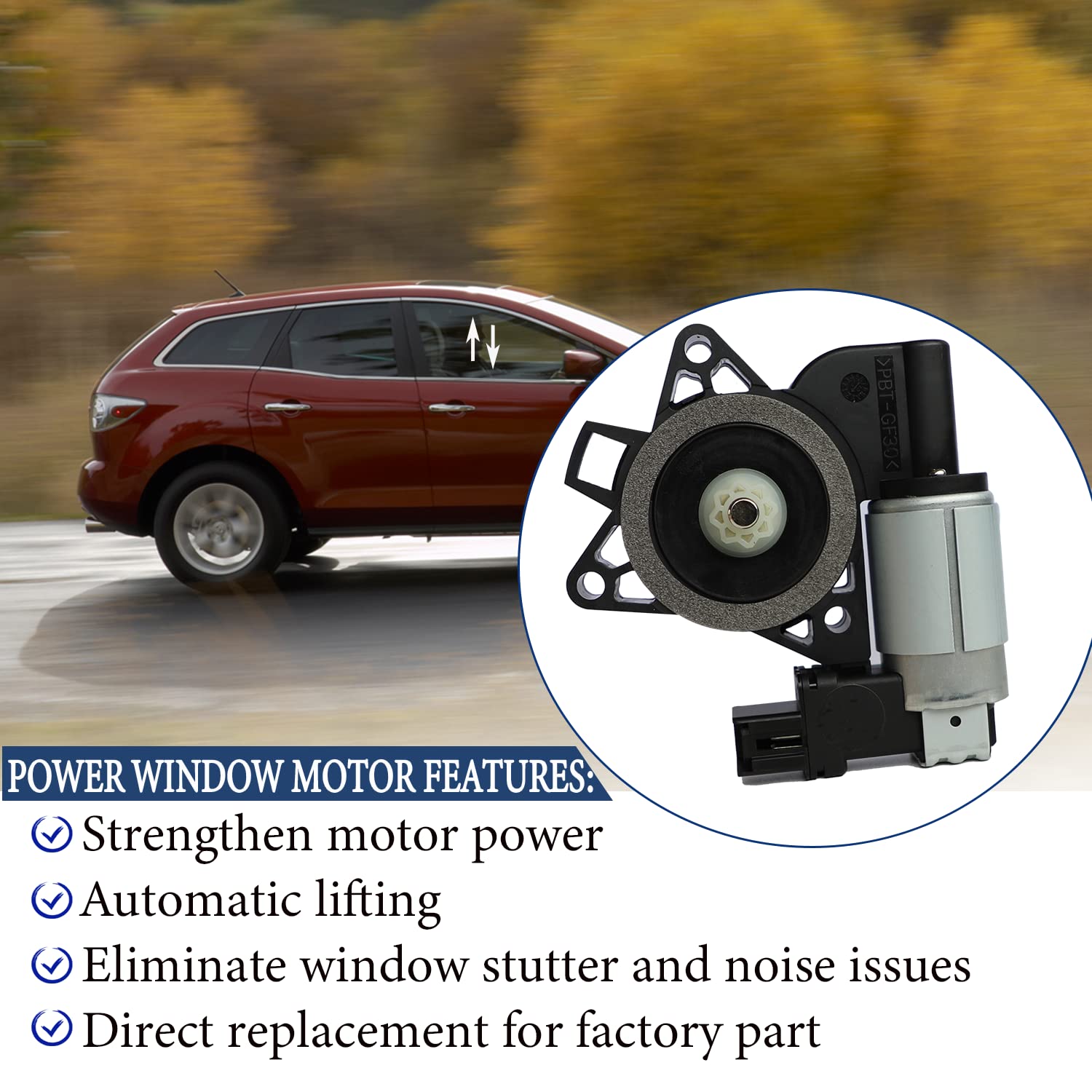 Power Window Regulator Motor Gear For Mazda 3, 5, 6, CX-7, CX-9, RX-8