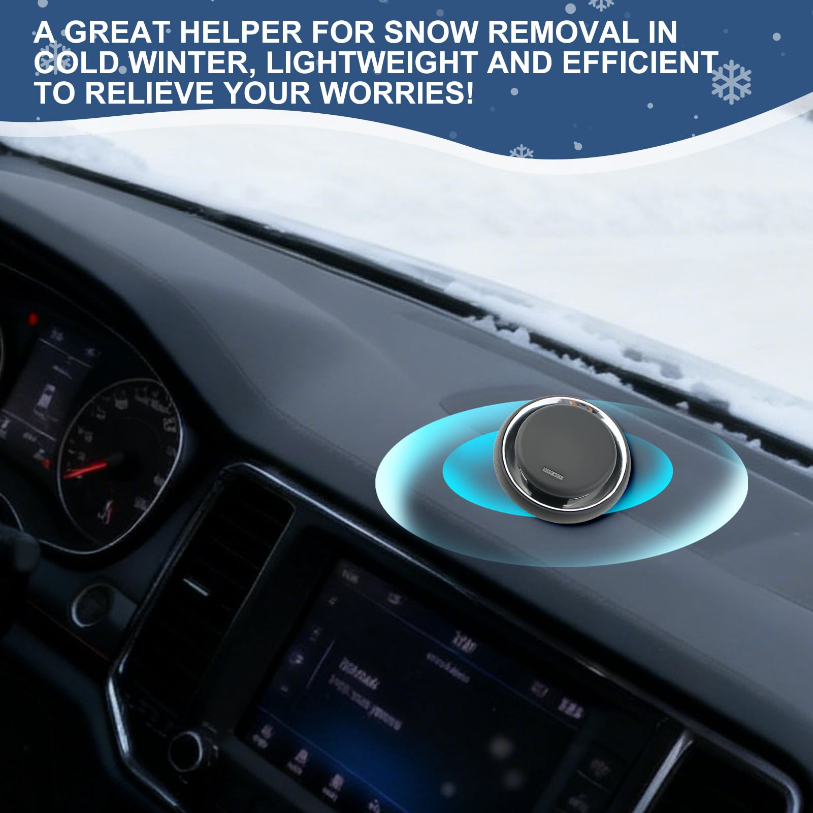 3 piezas Descongelador electromagnético para derretir hielo, quitanieves electromagnético para coche, desempañador electromagnético para coche, desempañador electromagnético para quitar nieve