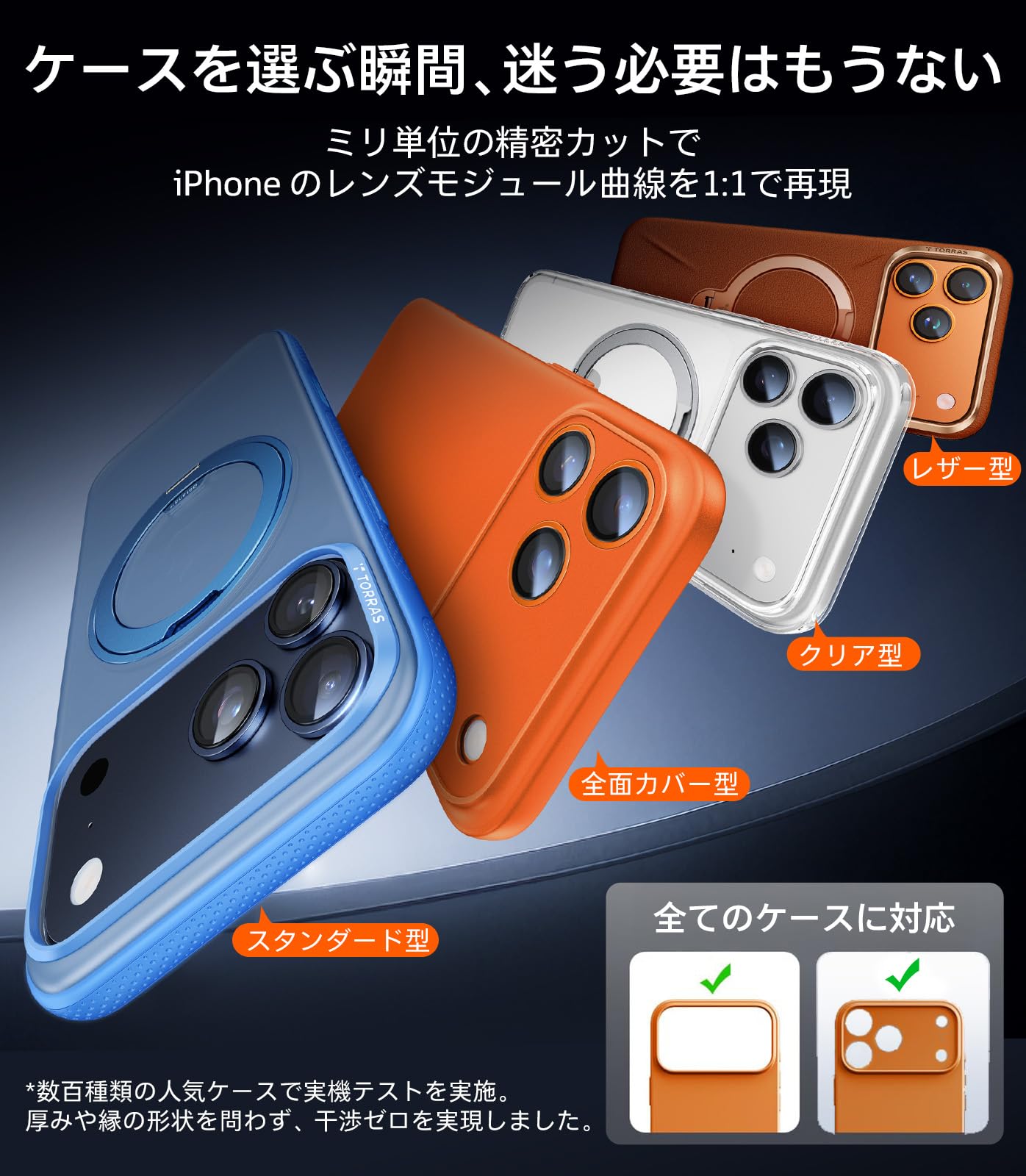 TORRAS iPhone 17 Pro Max用ケース カメラフィルムセット Amazon.co.jp: TORRAS For iPhone 17 Pro / 17 Pro Max 用 カメラ保護