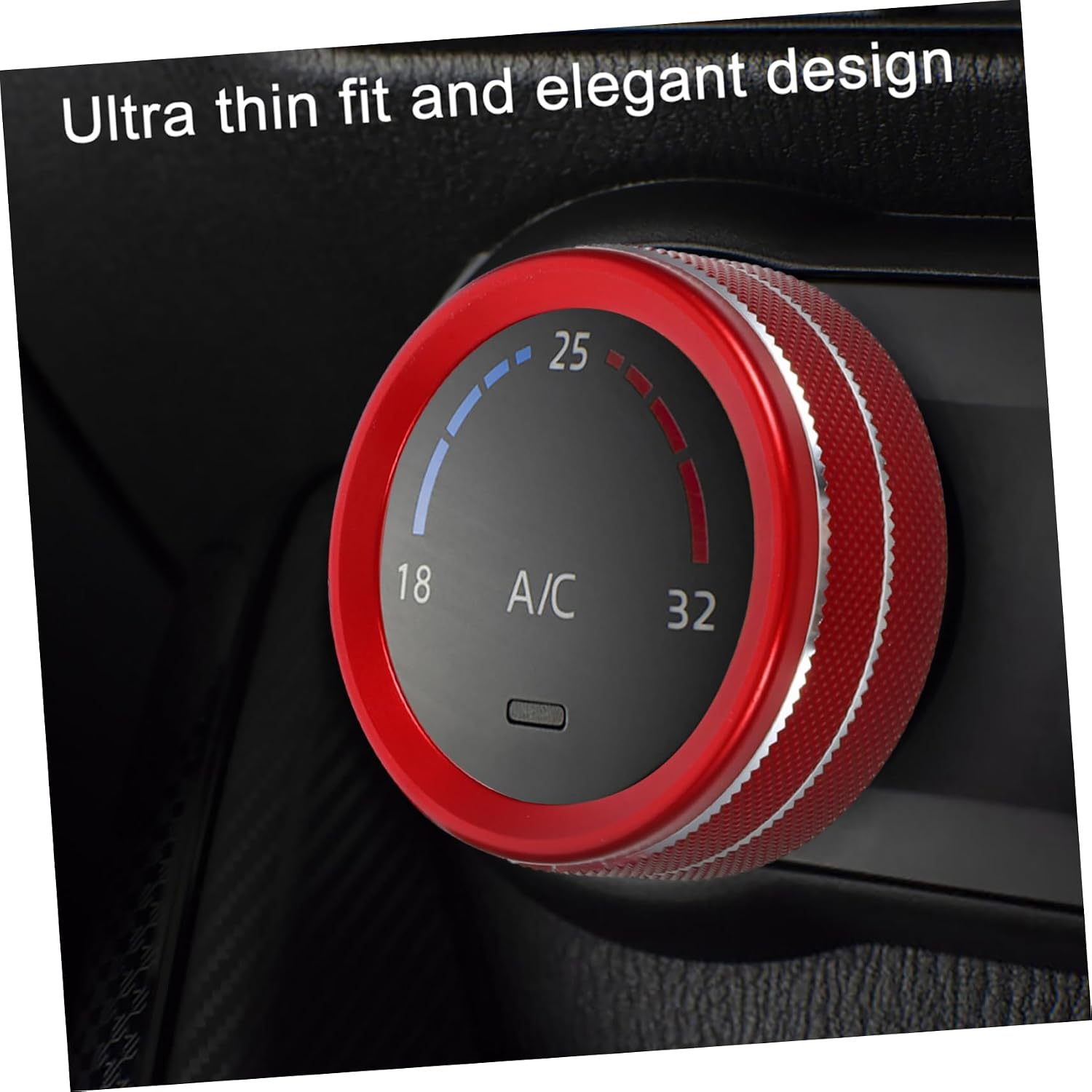 4pcs Car Air Conditioner Knob Trim Stylish Decorative for Center Console Knobs Easy Installation for Enhanced Functionality and Look Compatible Various Air Conditioning Units