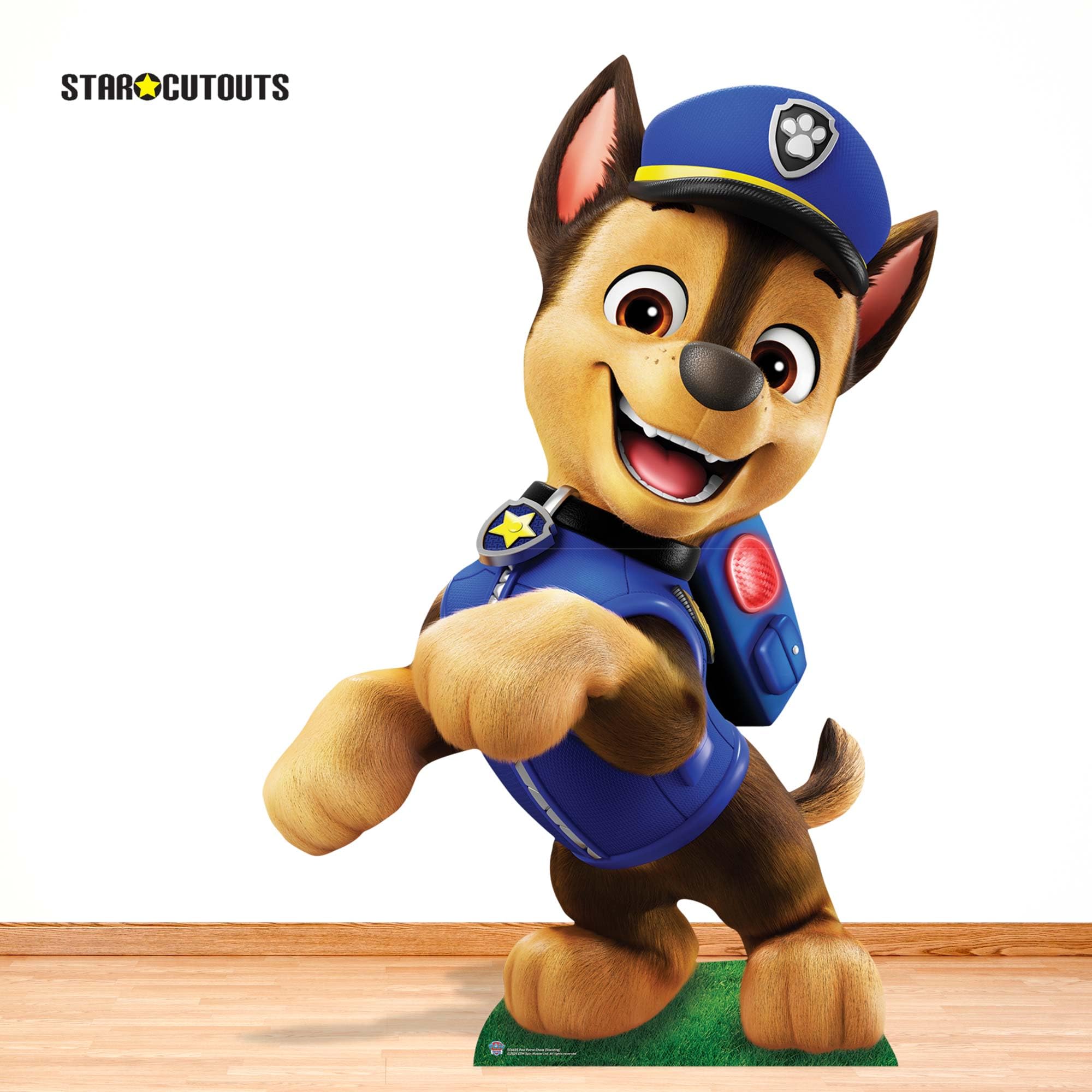 Star Cutouts SC4605 Paw Patrol Chase Police Puppy Pappaufsteller Höhe 133 cm – ideal für Paw Patrol Thema, Partys, Geburtstage & Fans, Raumdekorationen und Veranstaltungen