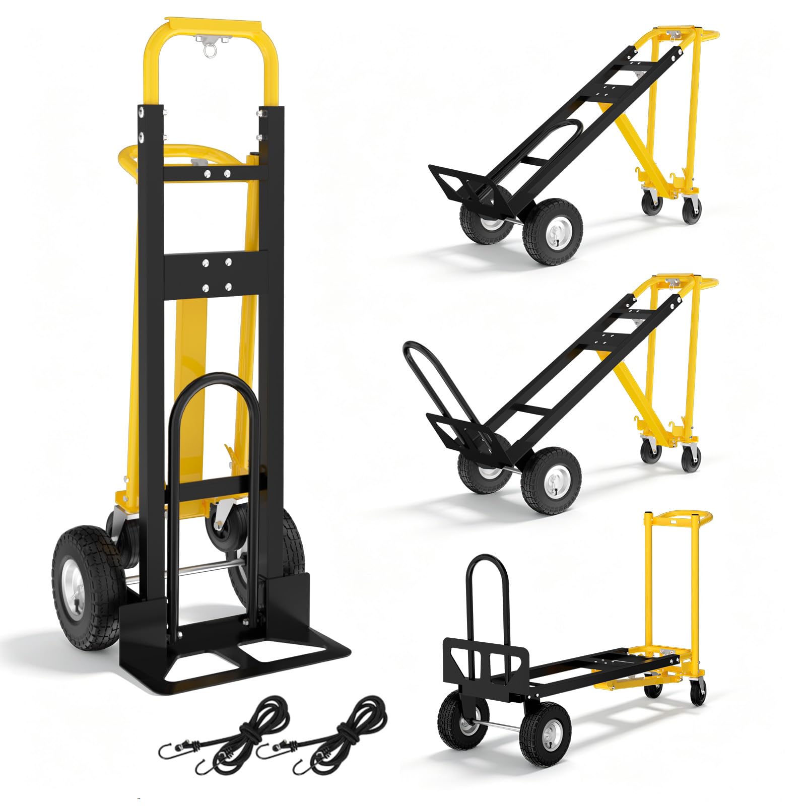 3-in-1 Folding Hand Truck - 600Lbs Capacity -14