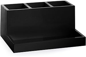 BINO Multi-Functional 3-Compartment Countertops Organizer in Matte Black