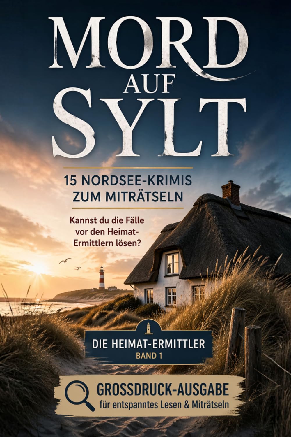 Mord auf Sylt – 15 Nordsee-Krimis zum Miträtseln: Großdruck für entspanntes Lesen, Miträtseln & geistige Fitness
