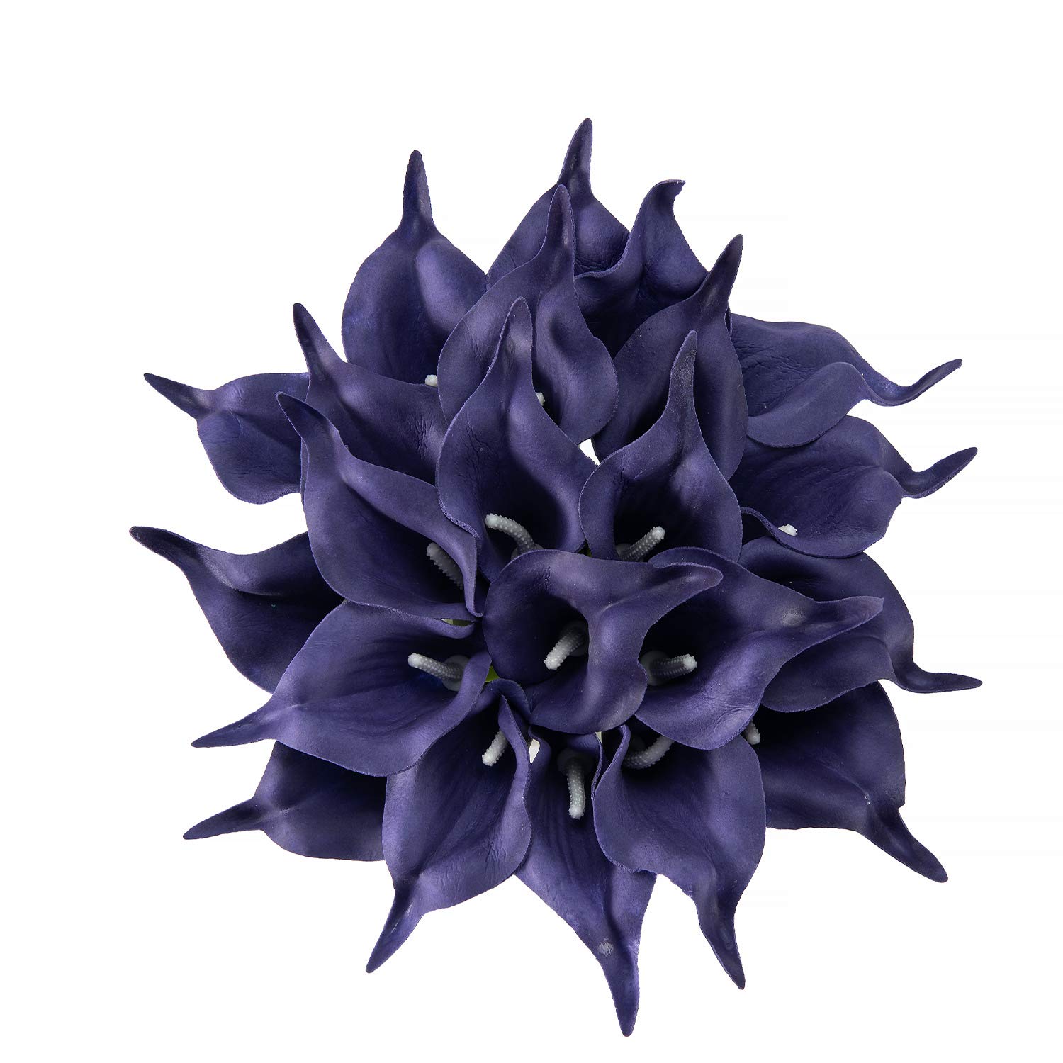 Crafjie 22pcs Purple Calla Lily Artificial