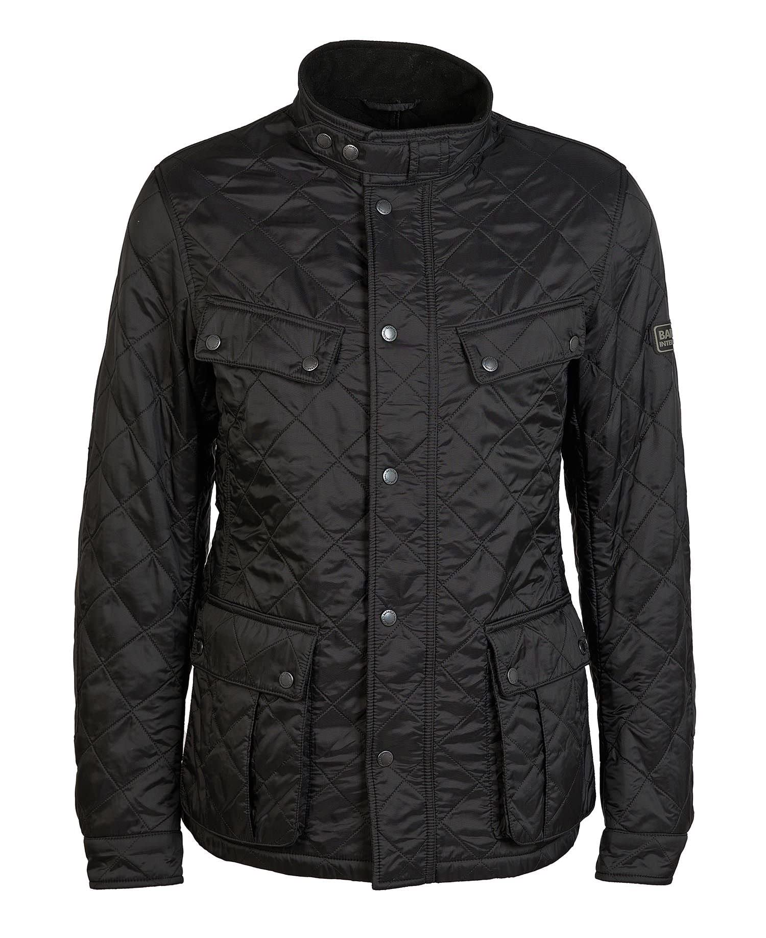 Barbour International Mens Ariel Polarquilt Jacket - Black BK91 - L