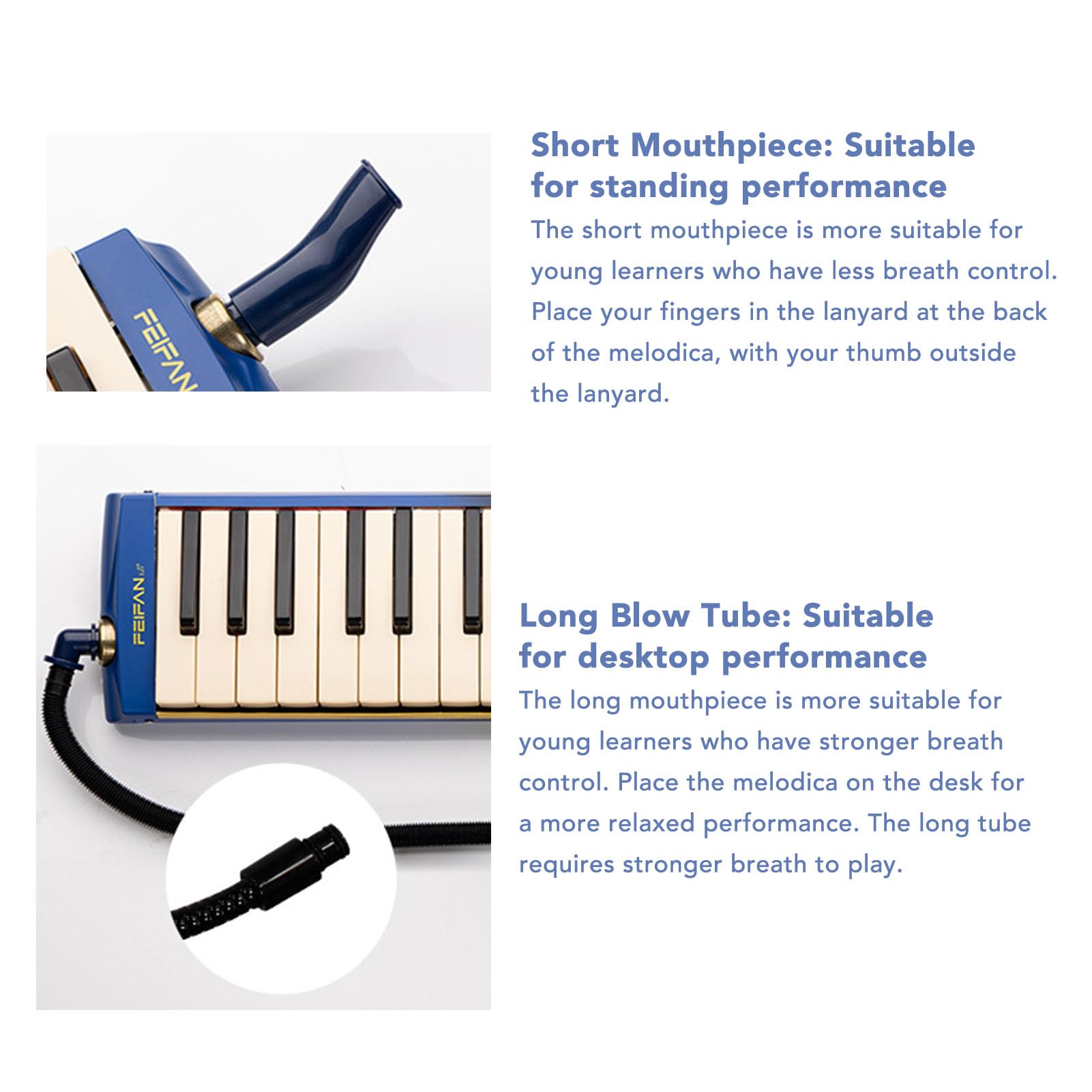 Strumento Melodica 37 Chiave, Tubi Bocchino Air Piano Tastiera Strumento Musicale con Borsa per il Trasporto, per Bambini Adulti, per Musica Classroom Pratica Live Performance