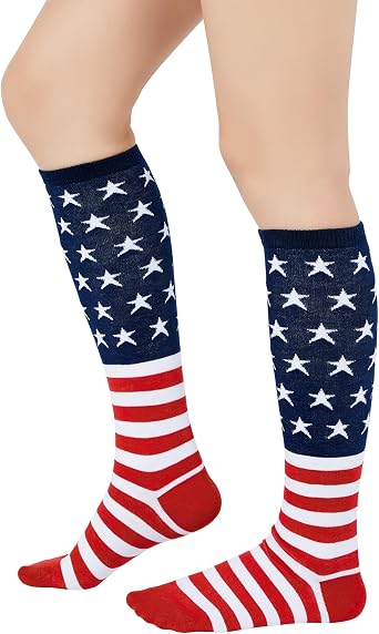 Knee High Socks Athletic Women Tube for Teen Girl Cosplay 1 Pack One Size