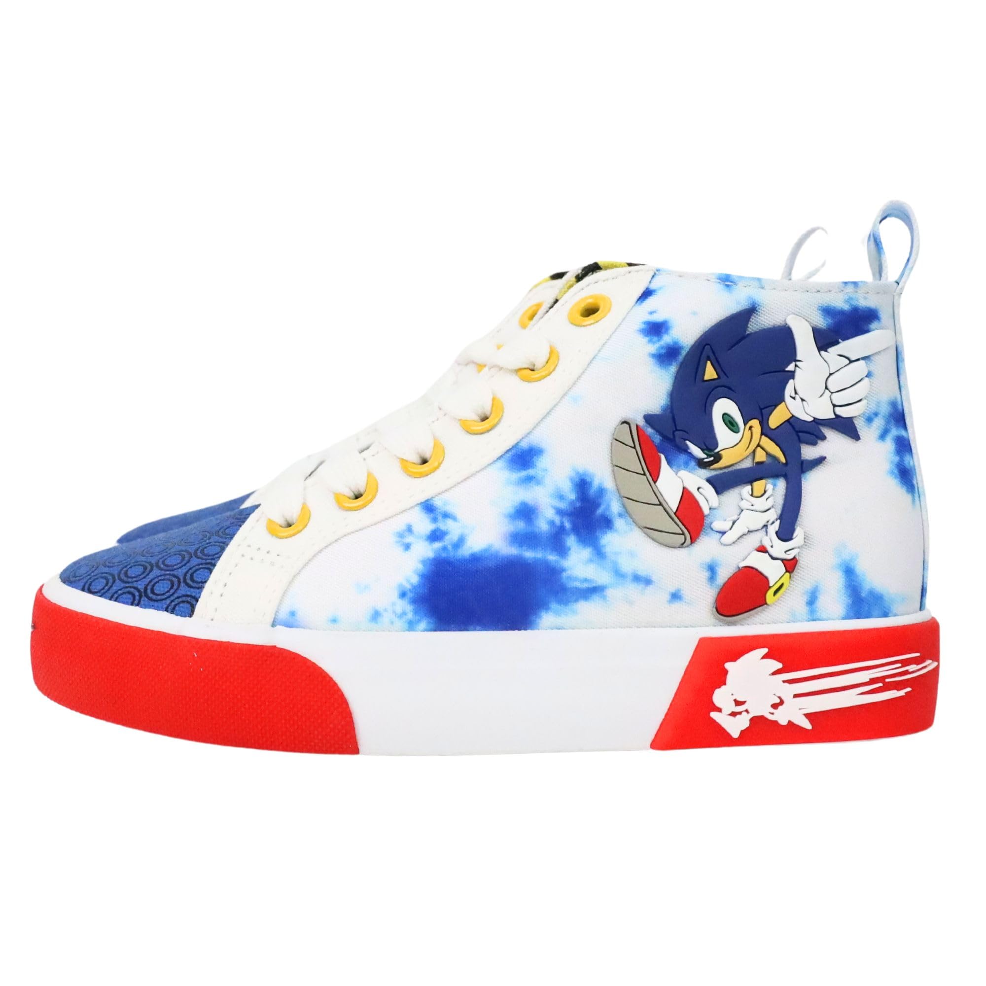 Kids Sonic The Hedgehog Hightop Sneakers Shoes In Sizes 11
