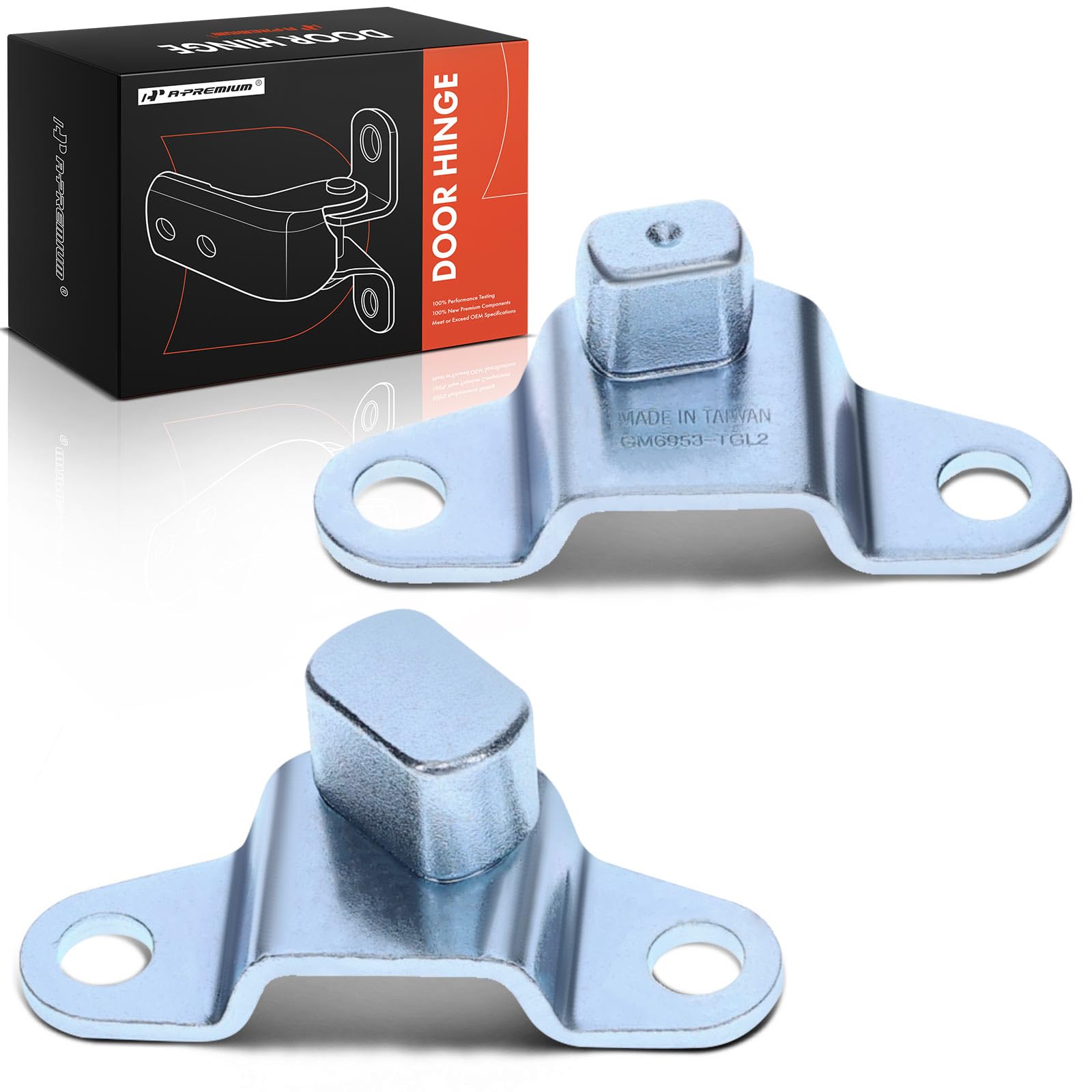 A-Premium Rear Tailgate Hinge Assembly Compatible with Chevrolet Silverado 1500, Silverado 2500 3500 HD, Avalanche & GMC Sierra 1500 & Cadillac