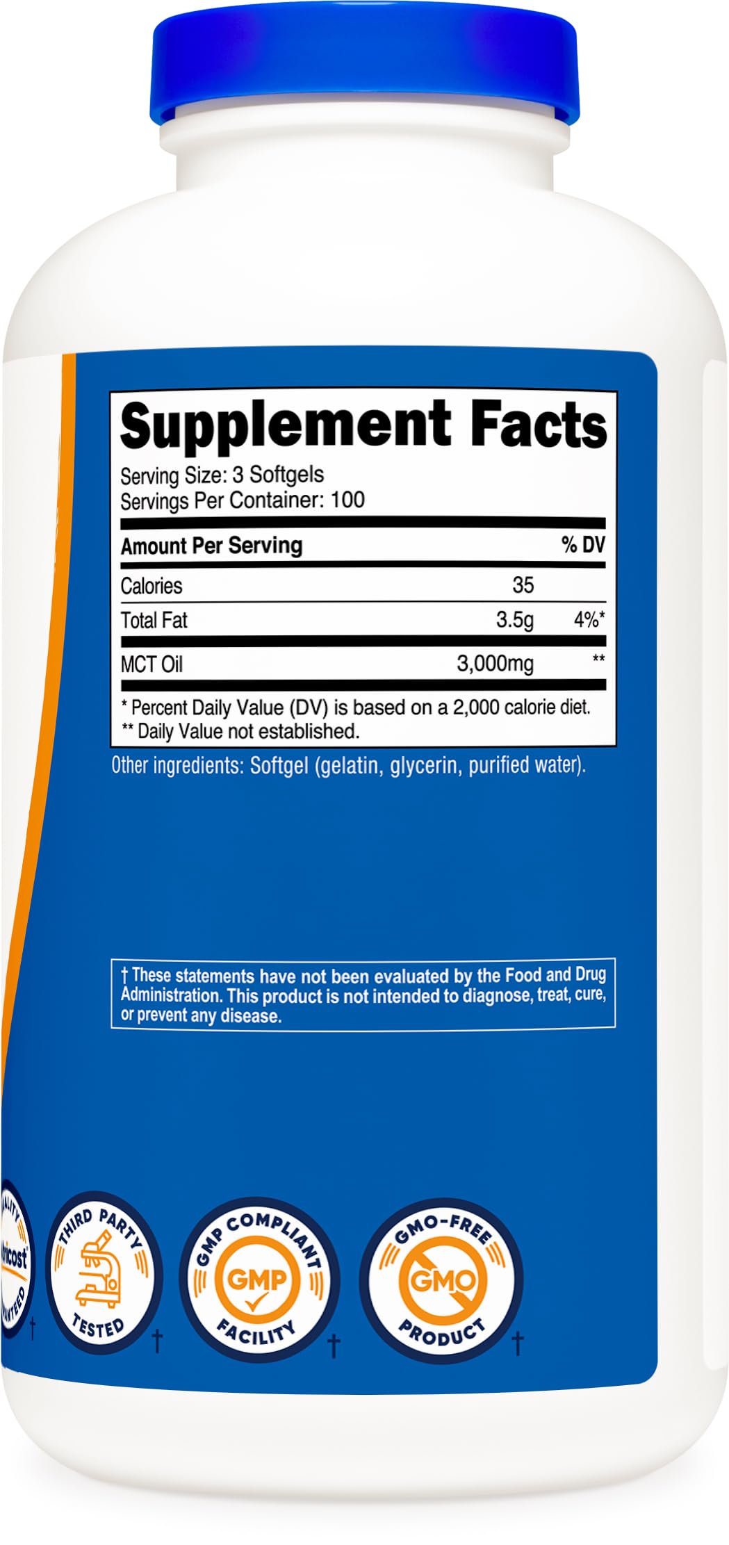 Nutricost MCT Oil Softgels 1000mg, 300 SFG (3,000mg Serv) — Amazon image 5