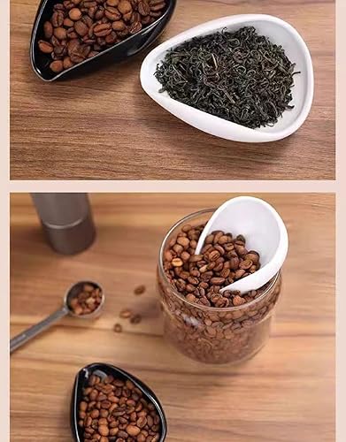 Miniatura 4 de Soporte para cuchara de café, pequeño soporte de cuchara de café de cerámica para barra de café, soporte para agitadores de café negro para estación